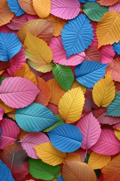 Vibrant Multicolored Autumn Leaves Background