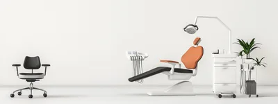 Modern Dental Office Interior With Examination Chair