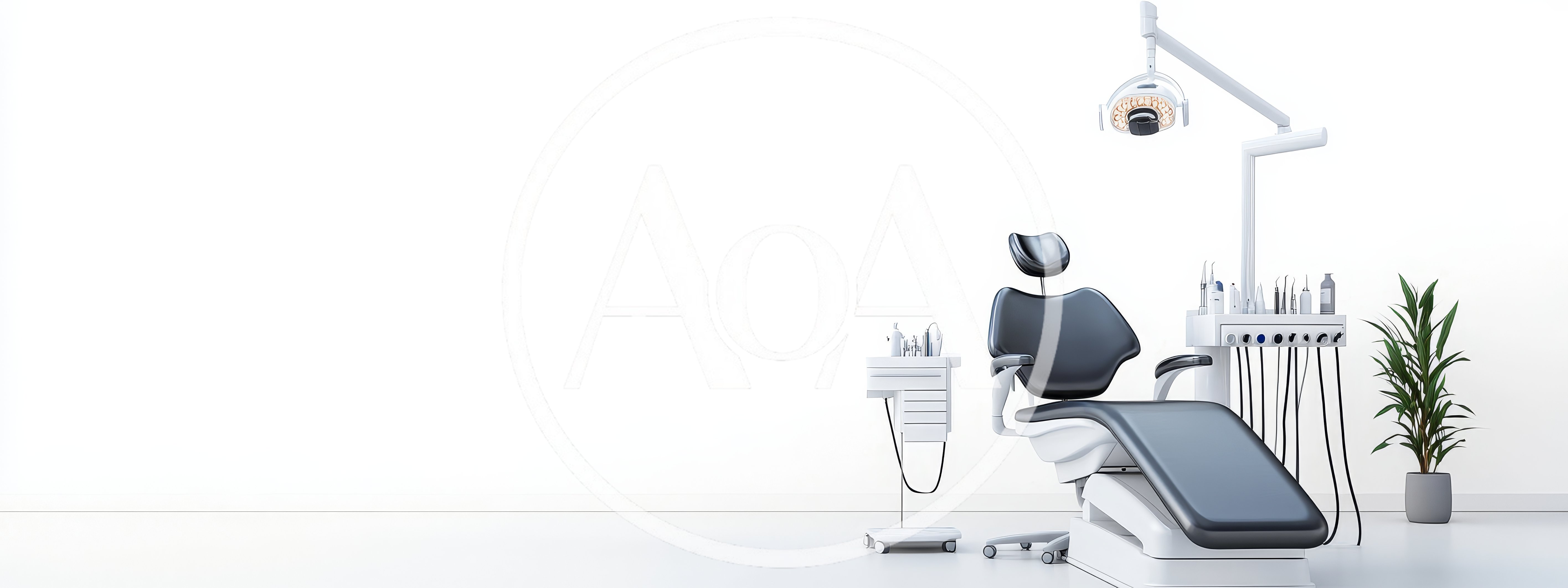Modern Dental Examination Chair In A Minimalist Clinic