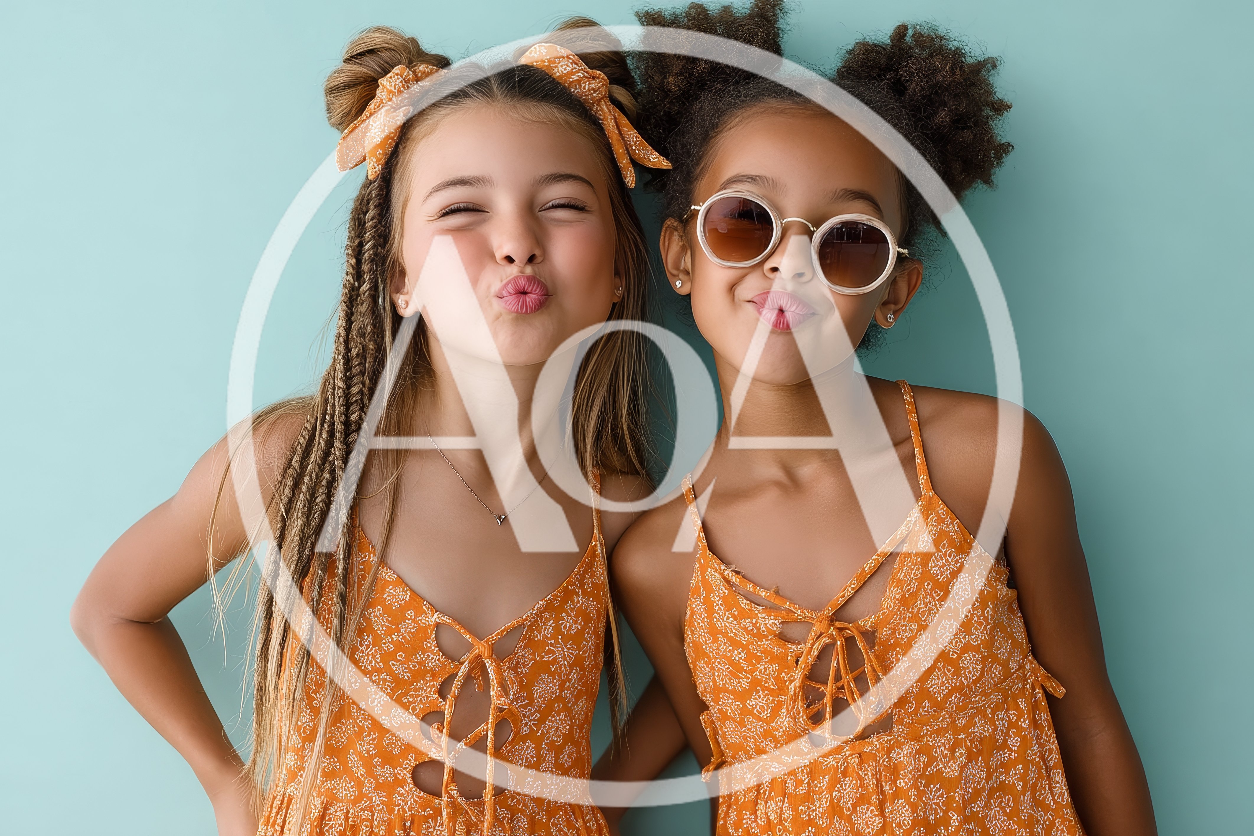 Bright summer vibes with cheerful kids enjoying beach life