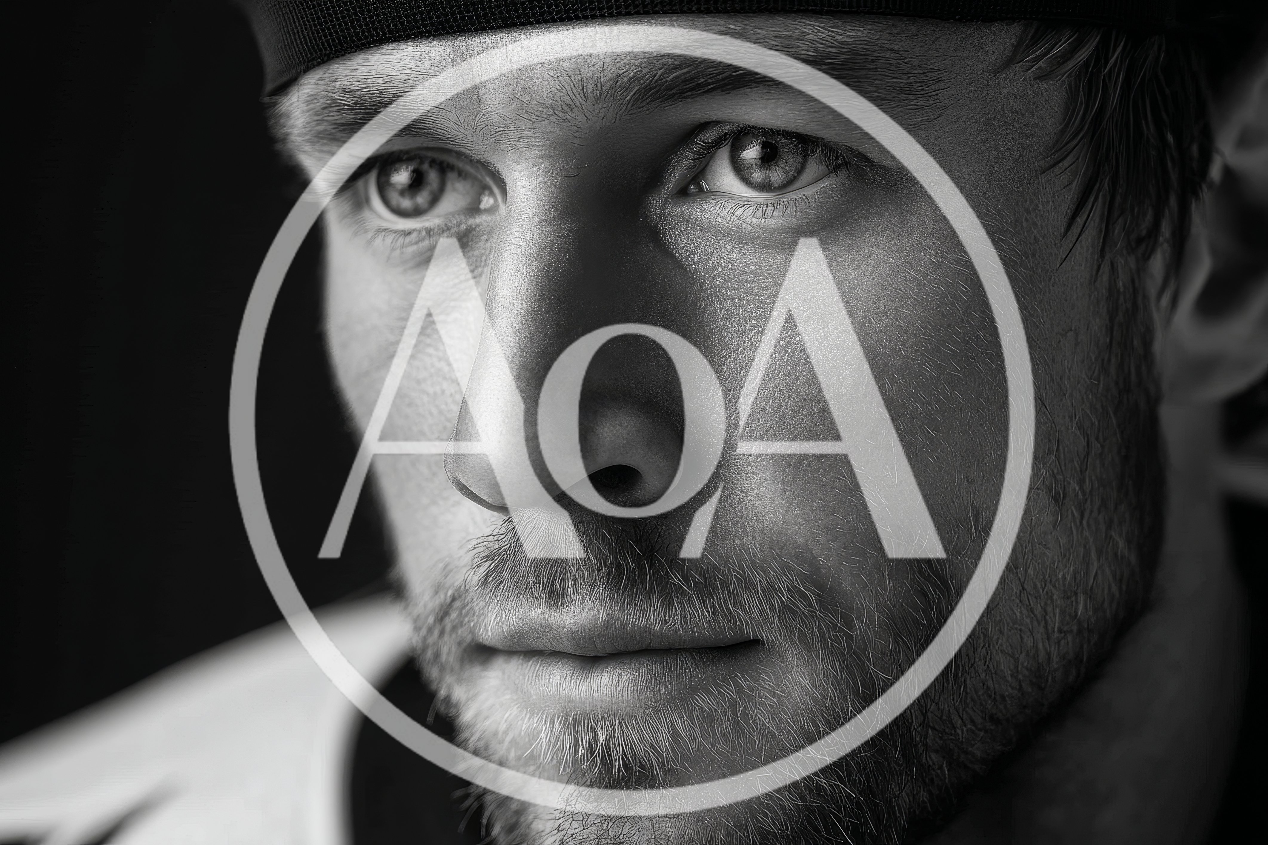 Close Up Portrait Of A Focused Male Athlete