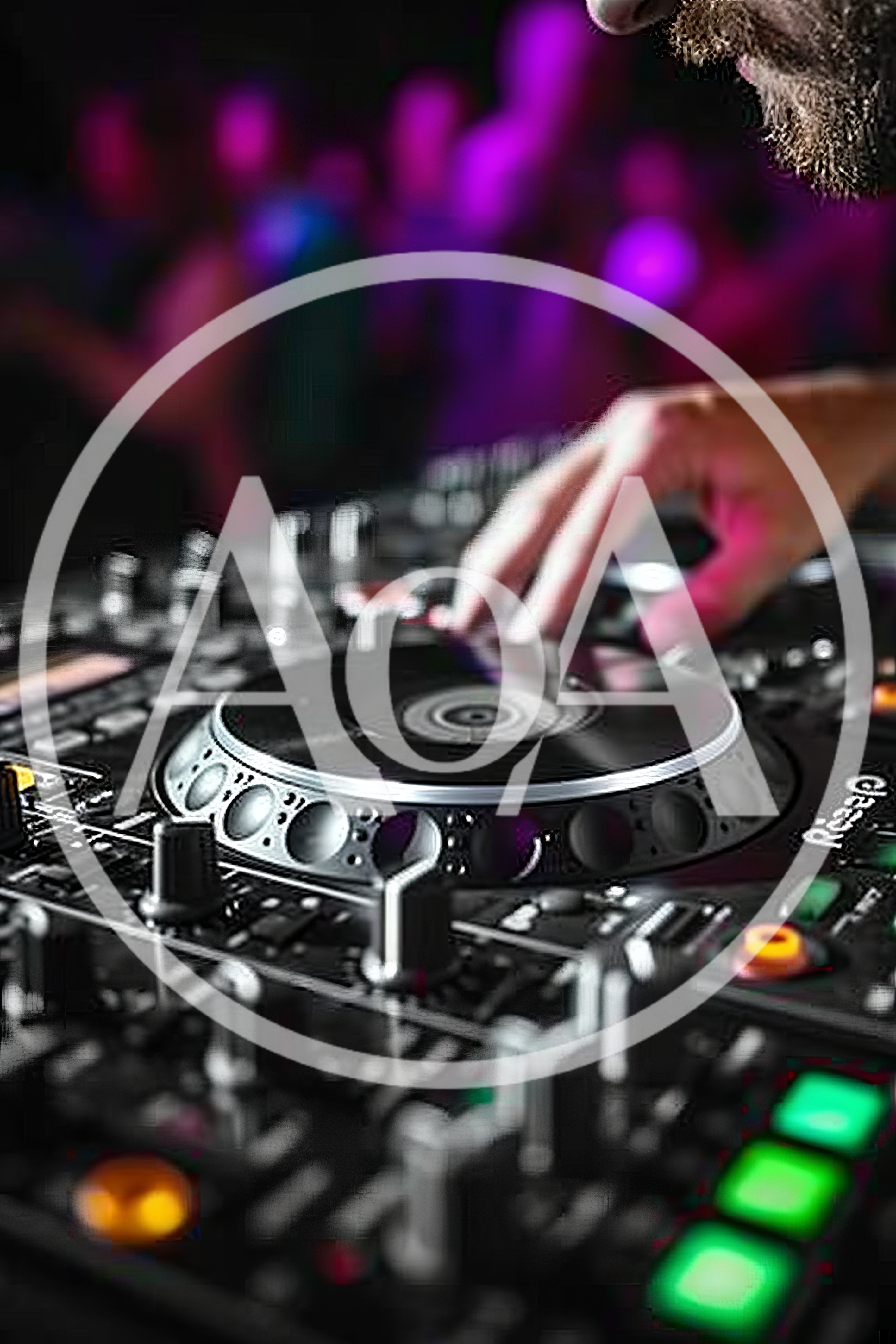 DJ Mixing Music On A Professional Controller