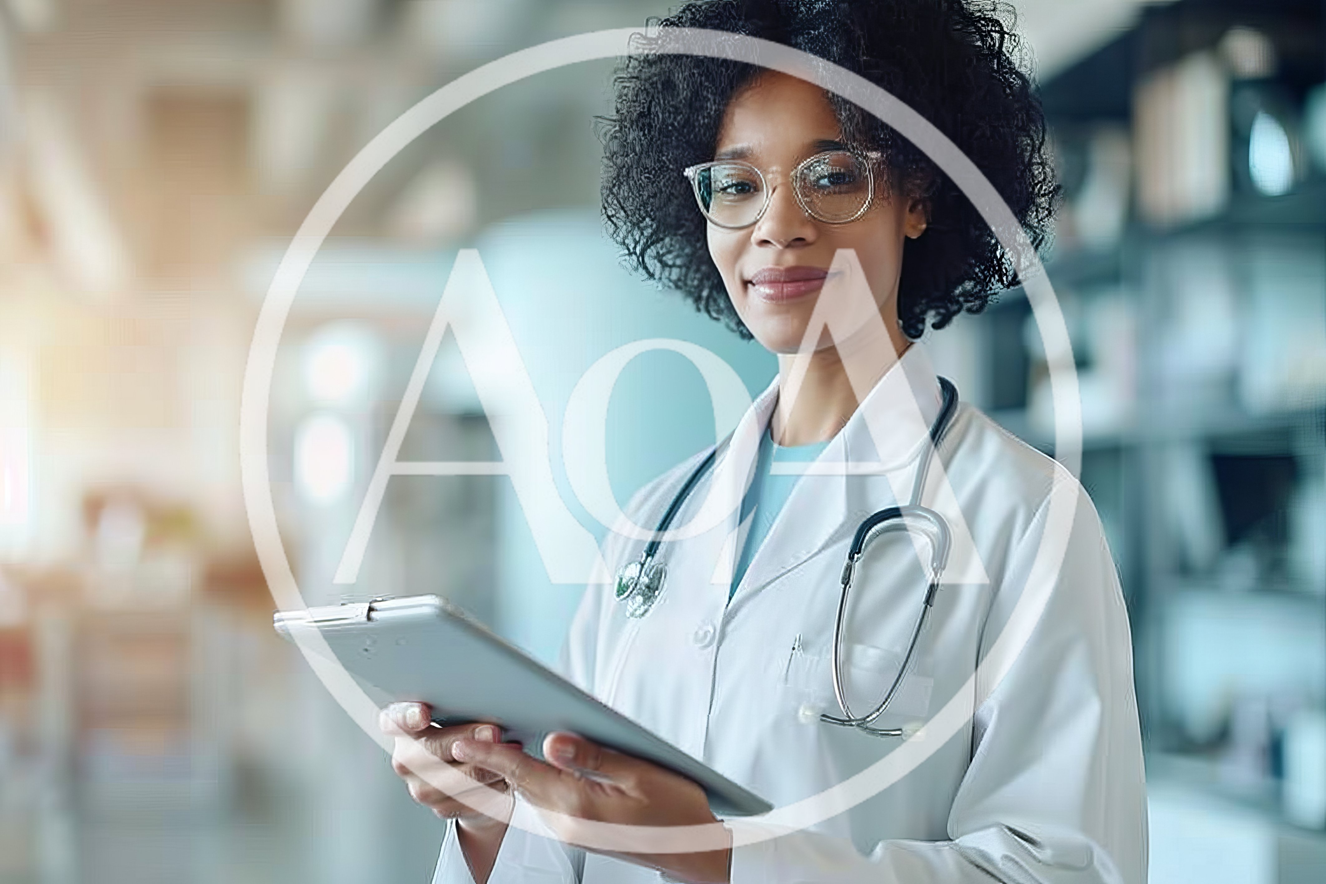 Female Doctor Holding Digital Tablet In Hospital