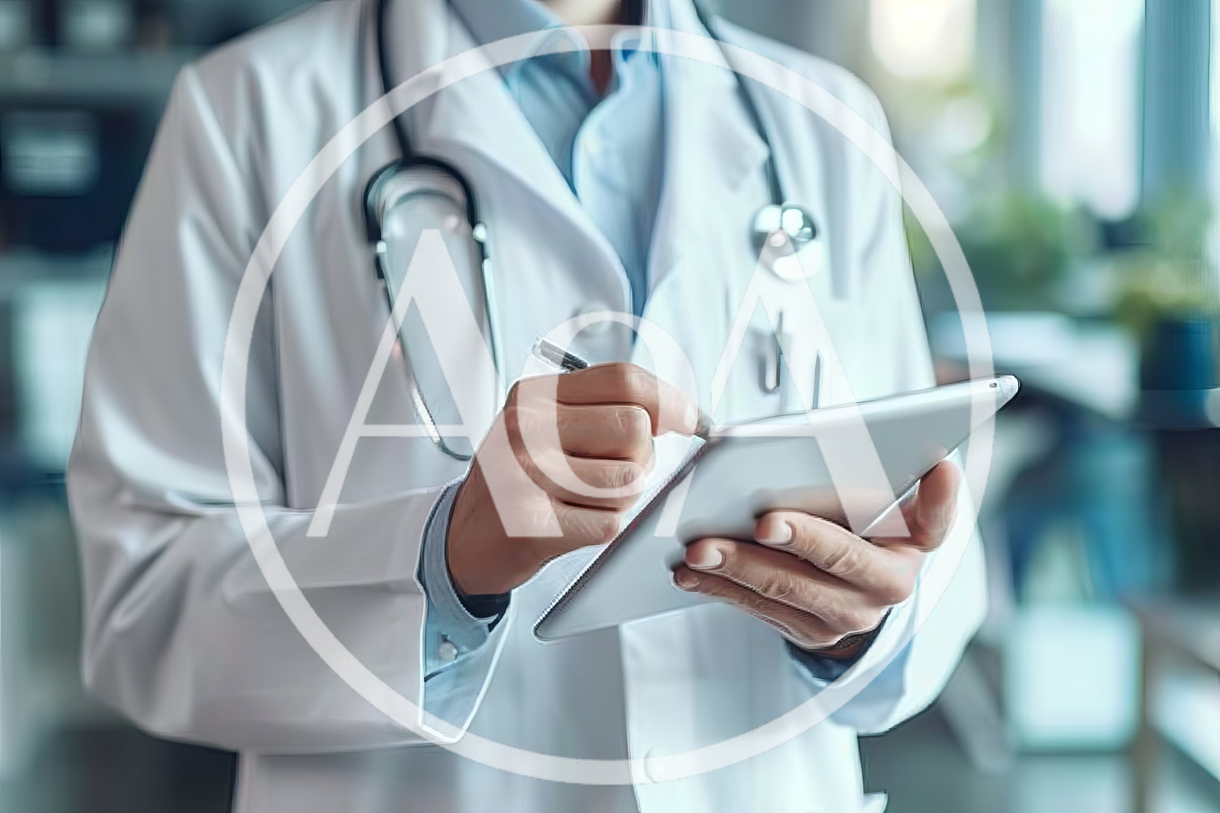 Doctor Writing Notes On A Digital Tablet