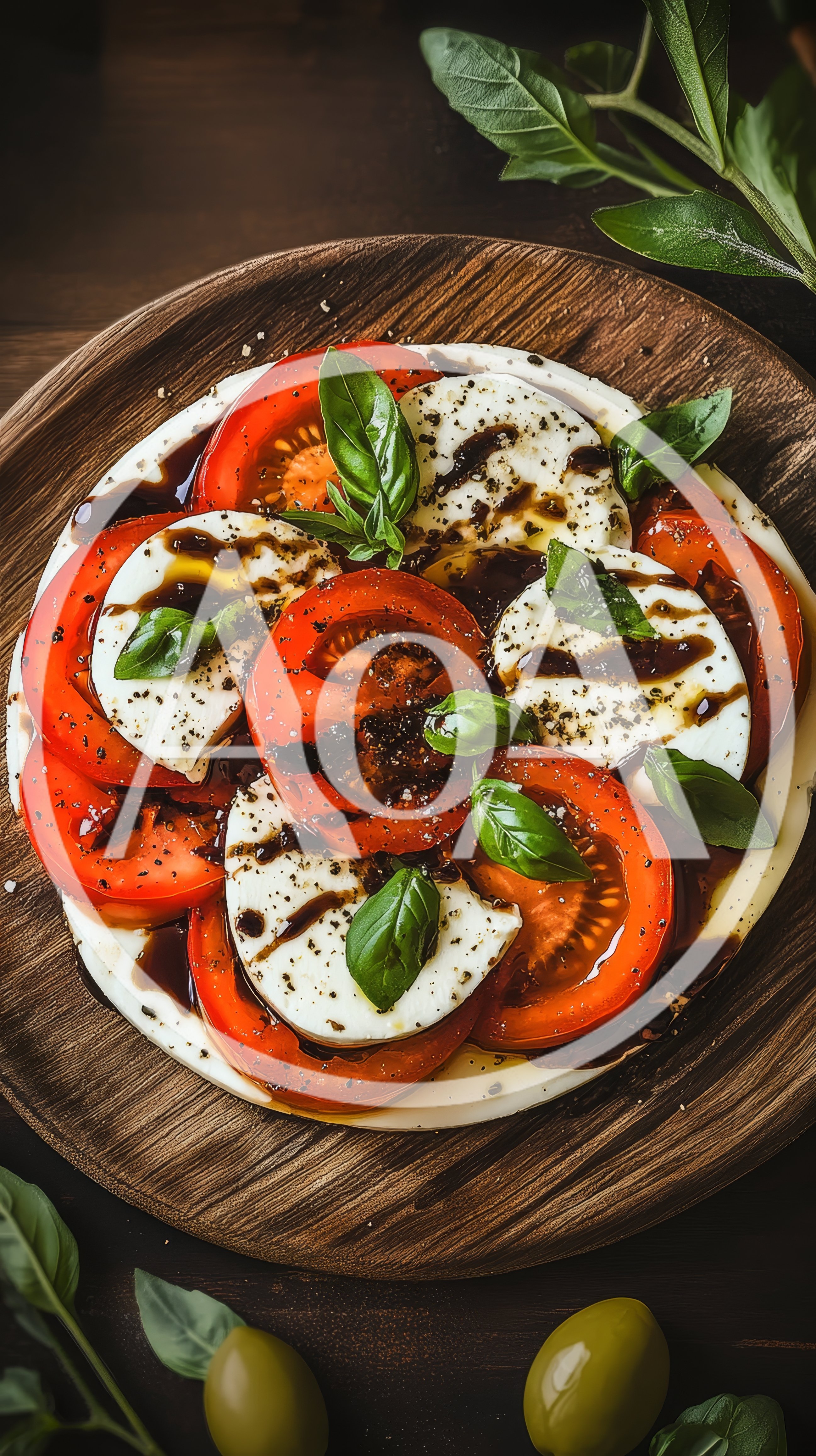 Caprese Salad With Fresh Tomatoes Mozzarella And Basil