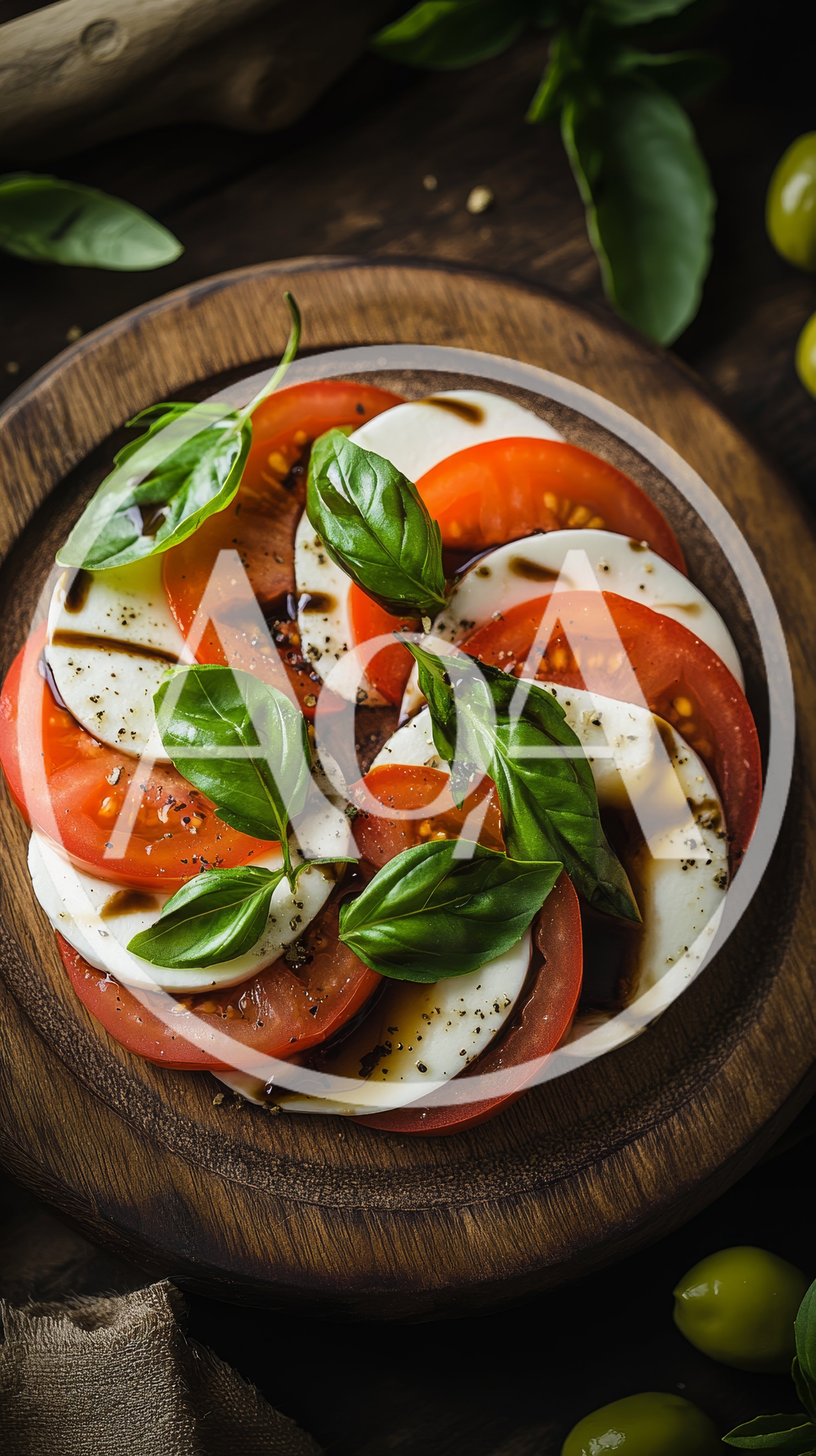 Fresh Caprese Salad With Tomato Mozzarella And Basil