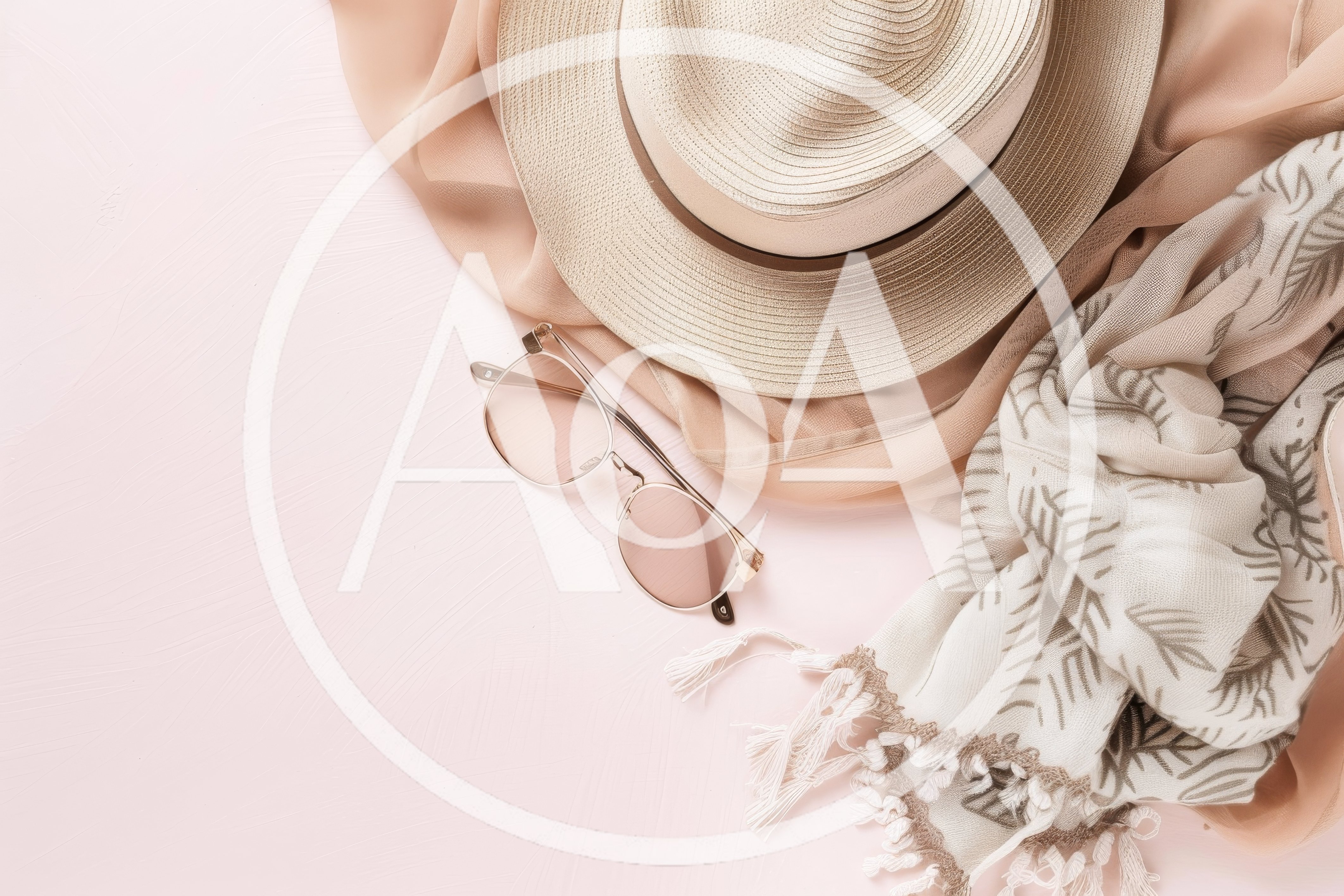Summer Vacation Accessories Flat Lay