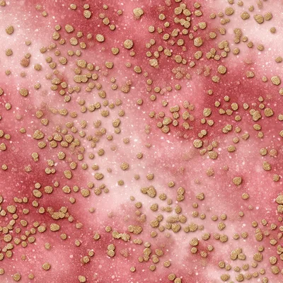 Abstract Pink Watercolor Background With Gold Glitter Texture