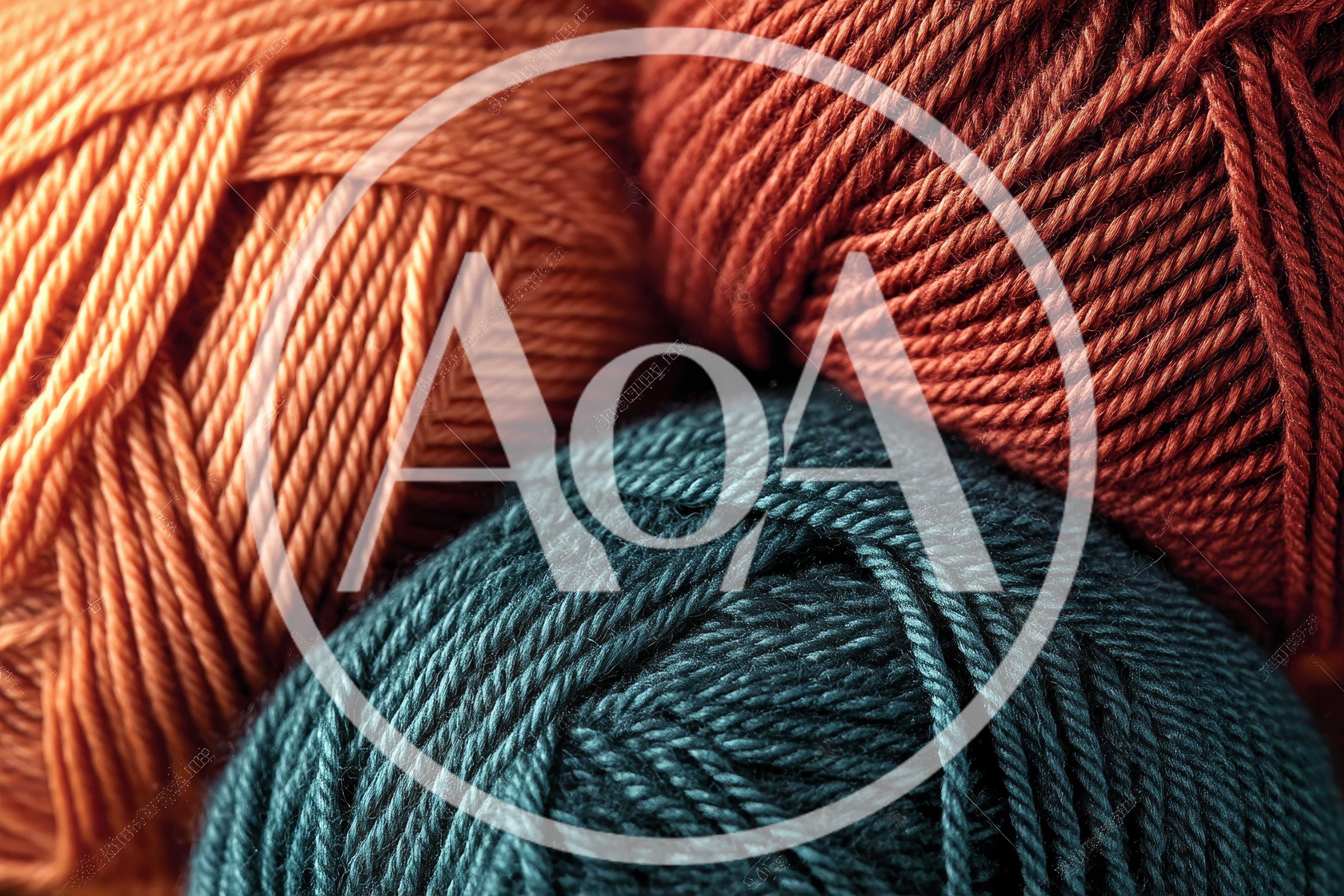Three Skeins Of Colorful Wool Yarn