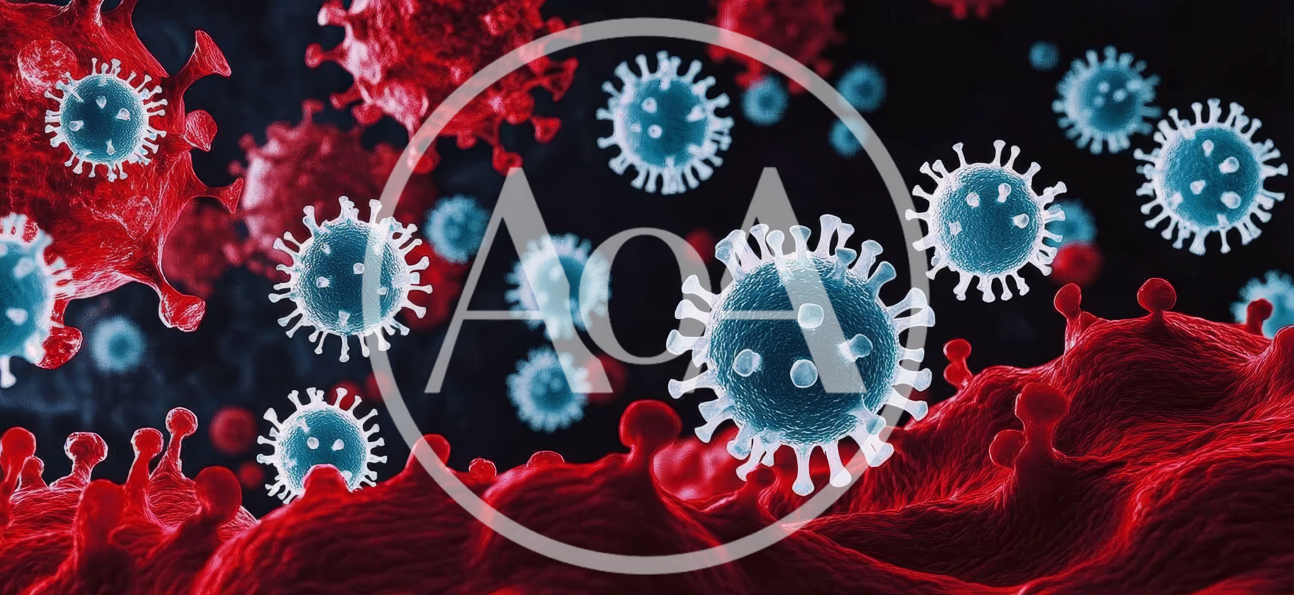 3D Animation of Coronavirus Cells Floating