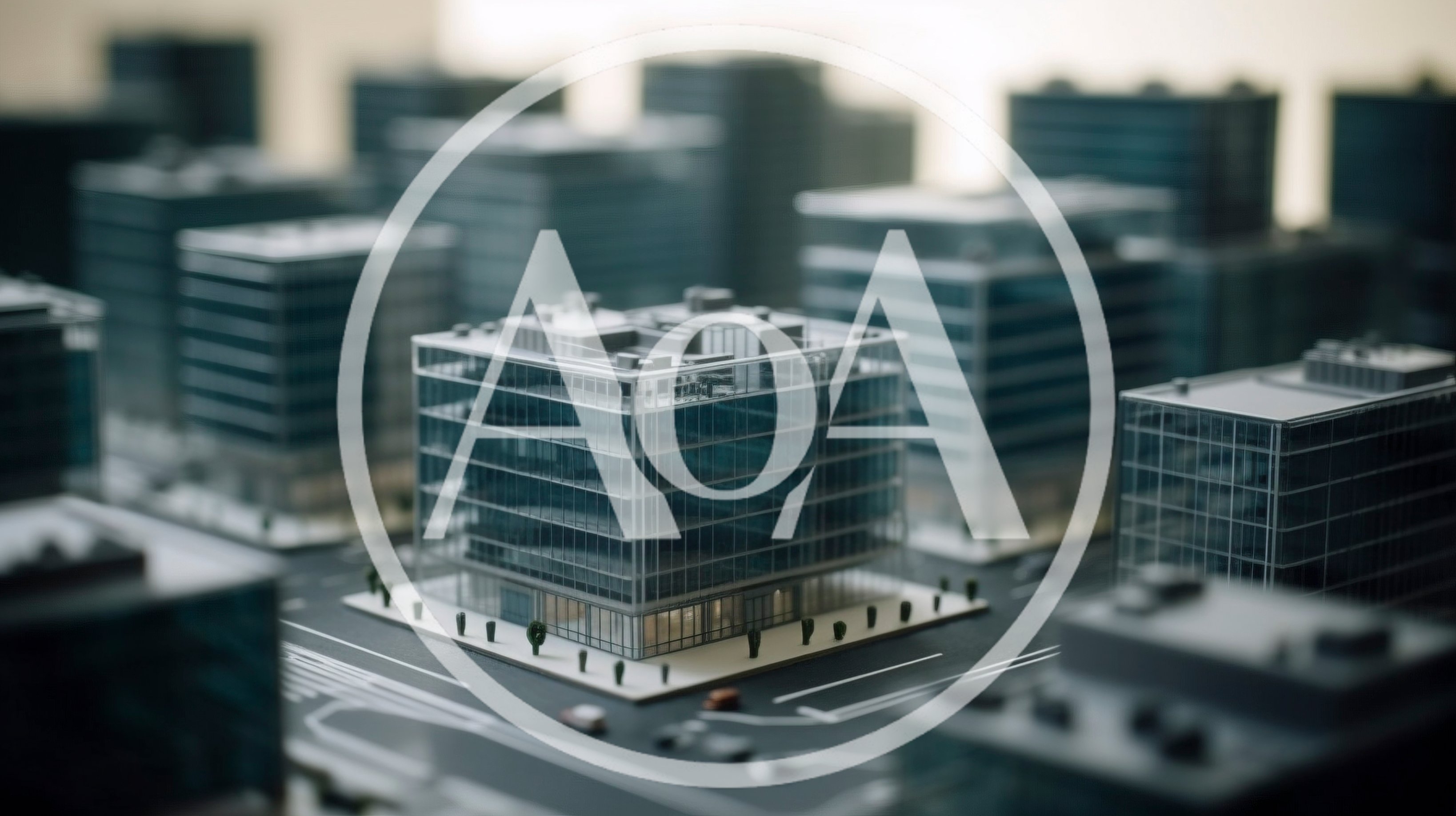 Miniature Architectural Model Of A Modern Cityscape