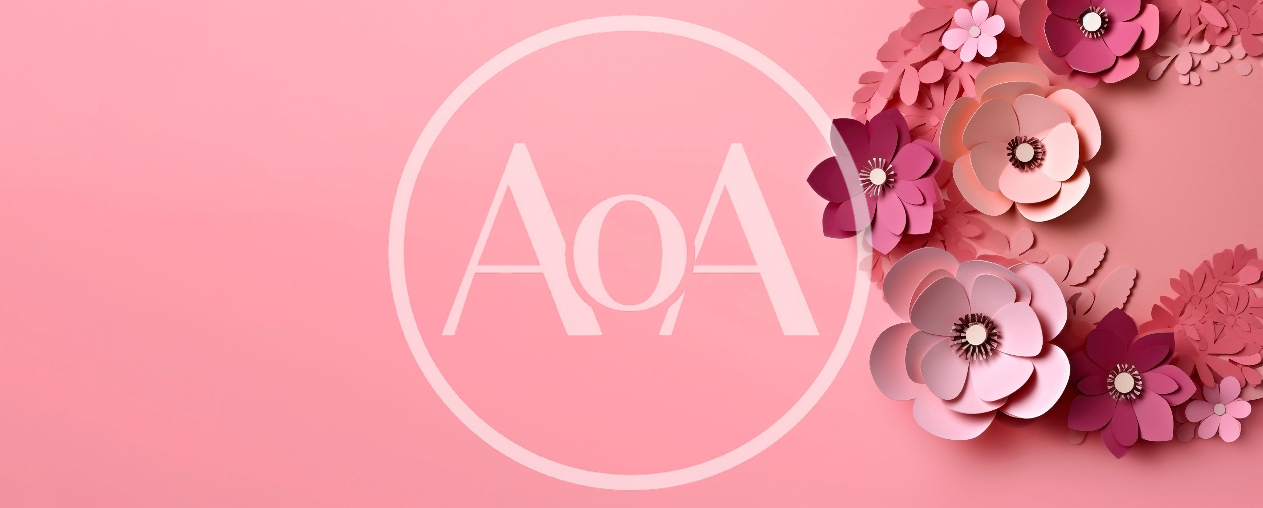 Paper Craft Floral Wreath On Pink Background