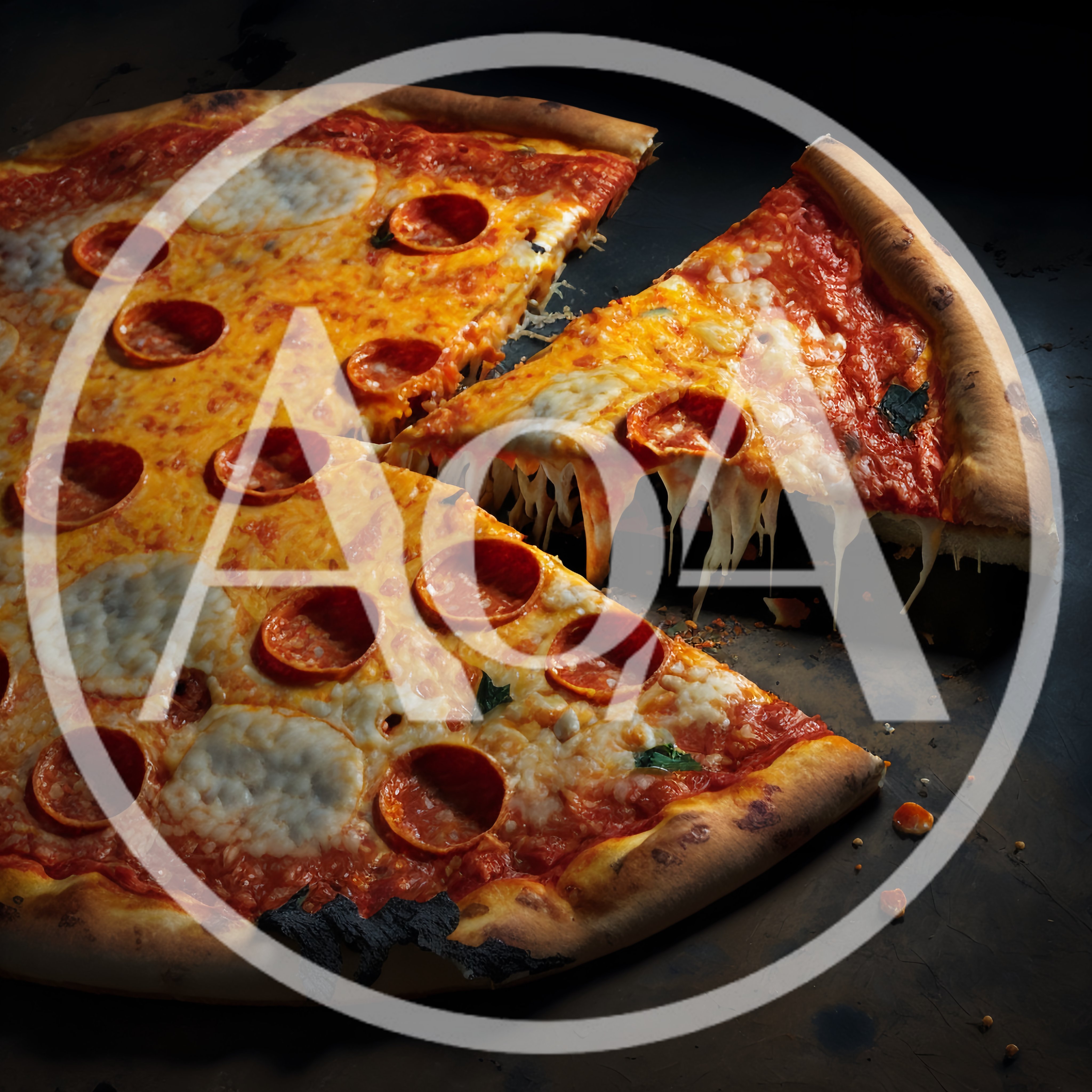 Fresh Pepperoni Pizza With A Slice Being Lifted