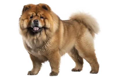 Full Body Portrait Of A Chow Chow Dog