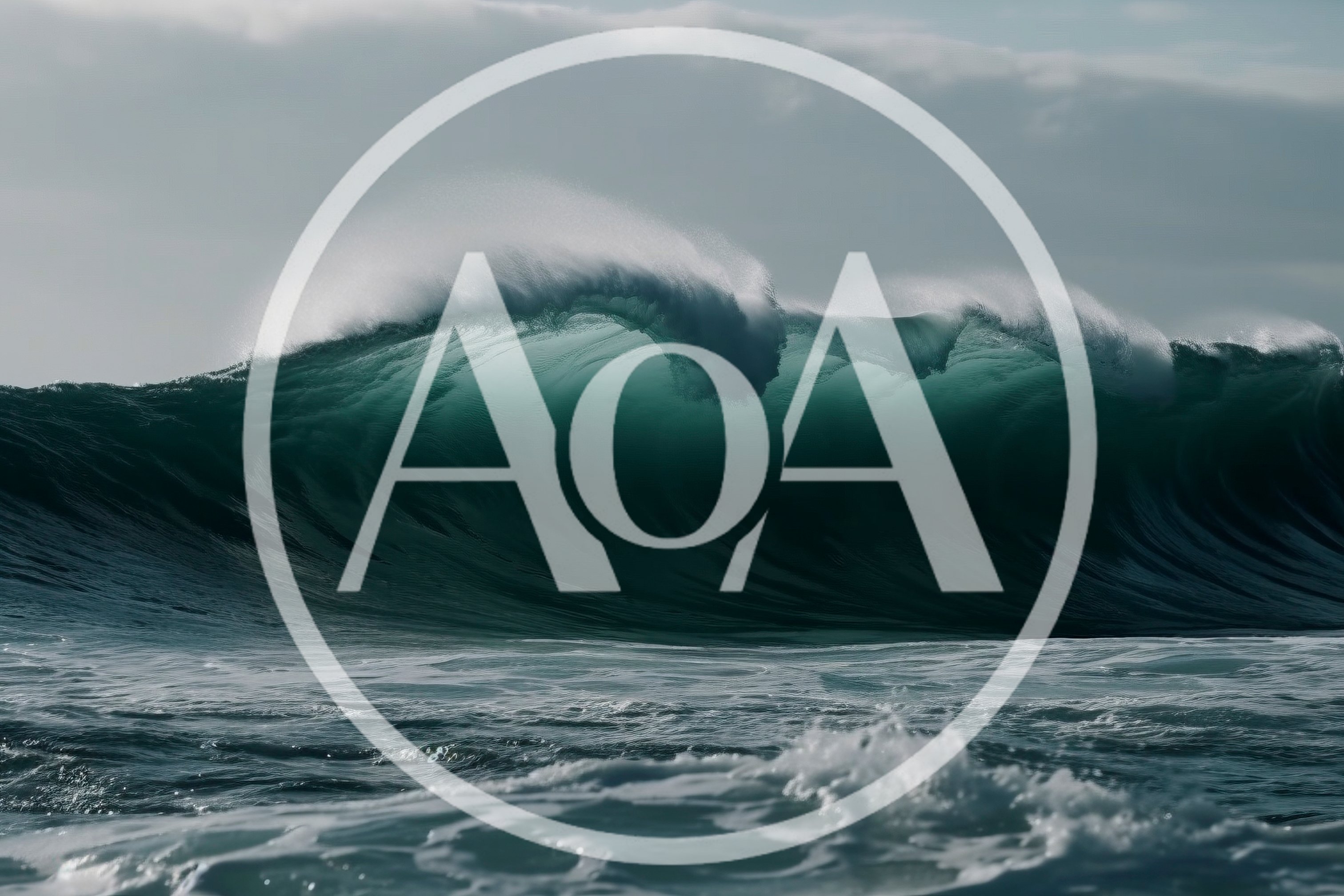 Powerful Crashing Ocean Wave In Deep Blue Water