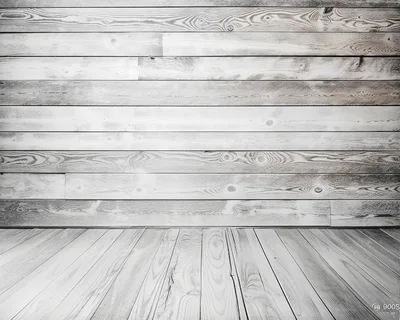 Rustic White Washed Wooden Wall And Floor Background