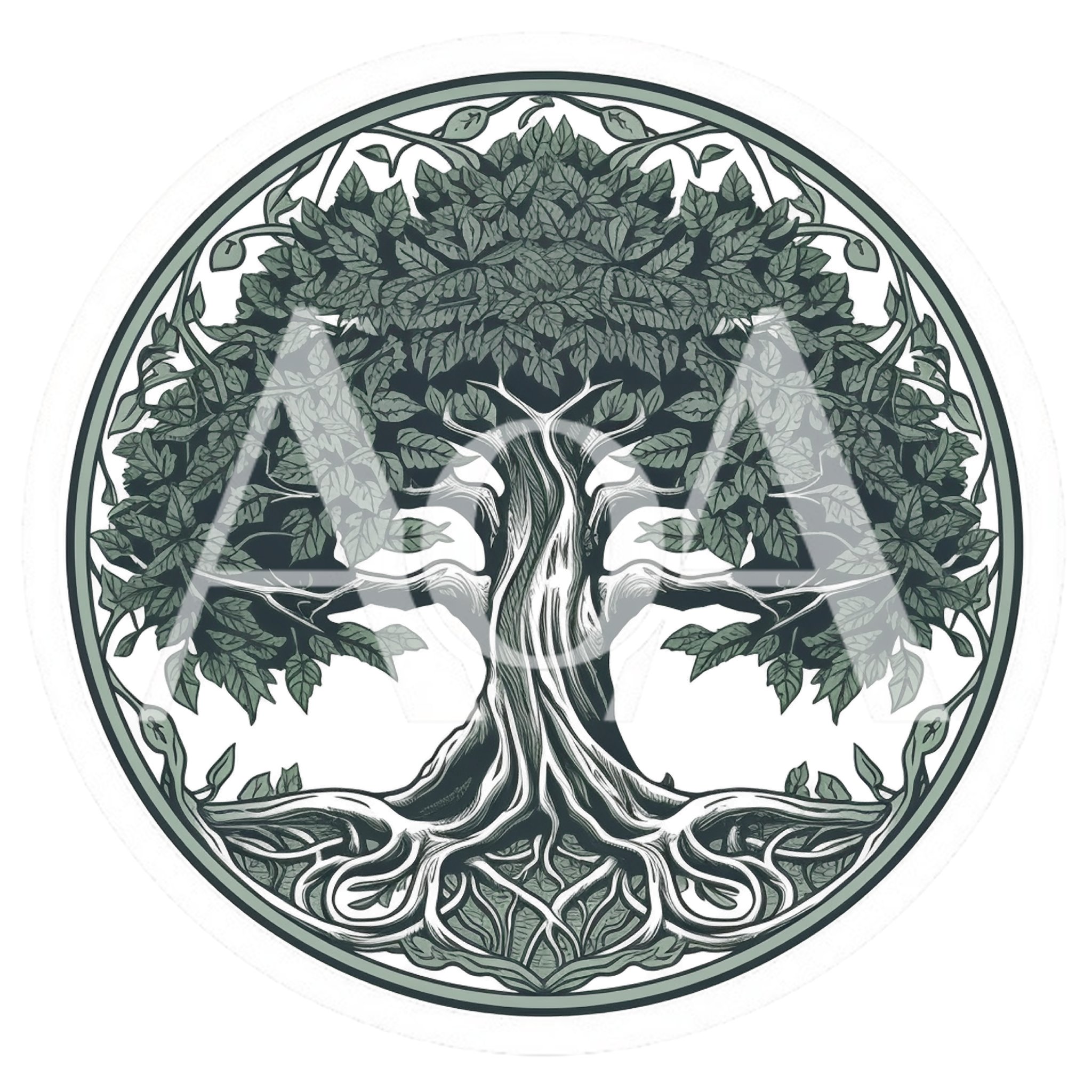 Detailed Celtic Tree Of Life Illustration