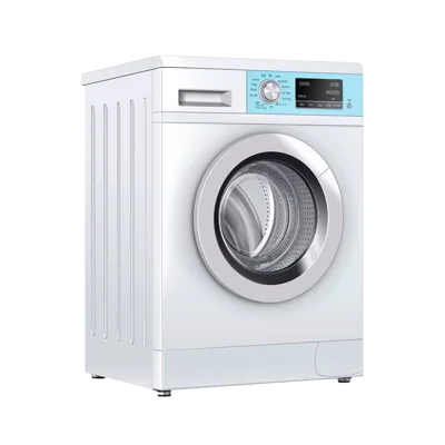 Modern White Front Loading Washing Machine