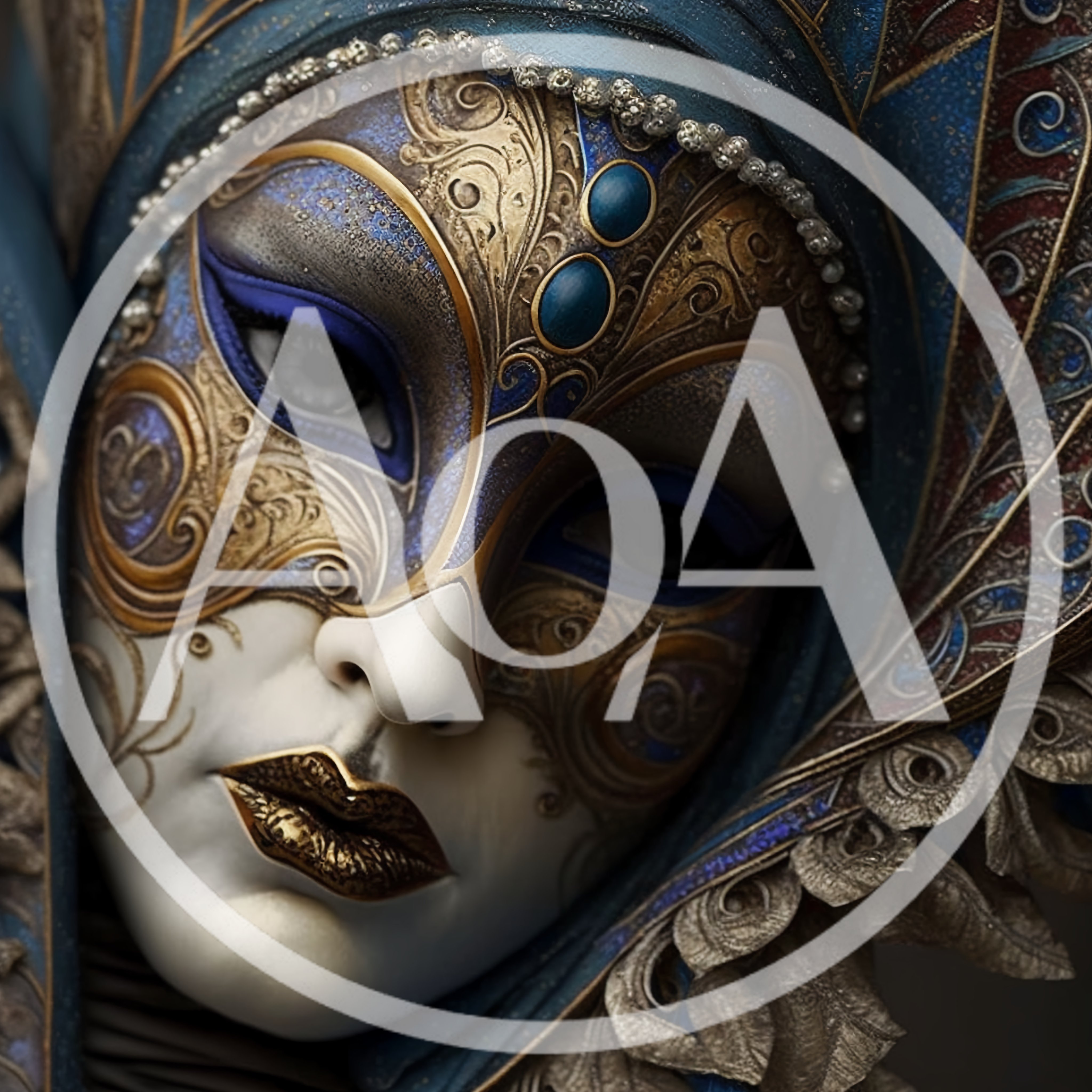 Ornate Venetian Masquerade Mask With Intricate Gold Detailing