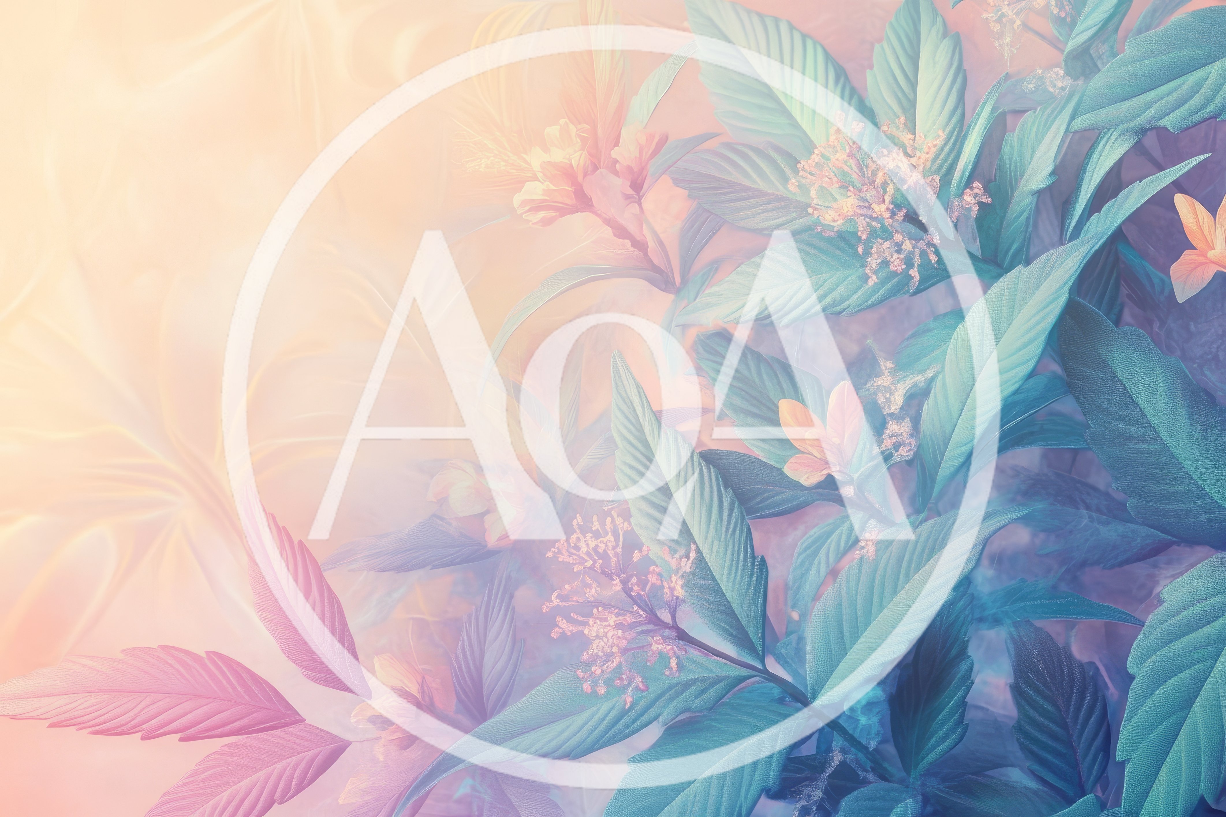 Ethereal Botanical Floral Background With Soft Pastel Tones