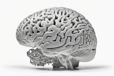 3D Rendered Anatomical Human Brain Model