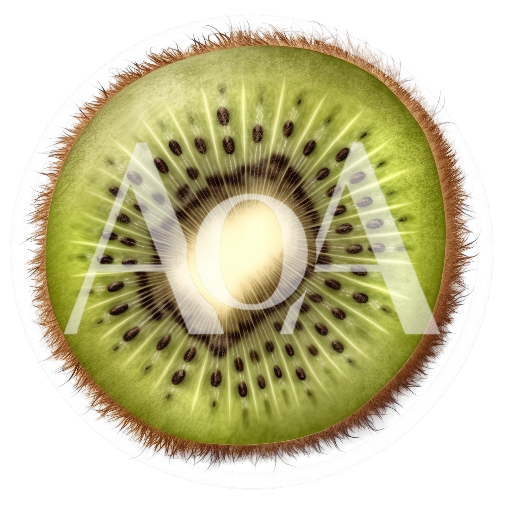 Fresh Sliced Kiwi Fruit Isolated On White Background