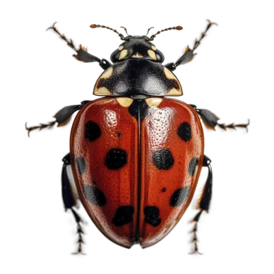 Macro Studio Shot Of A Seven Spotted Ladybug