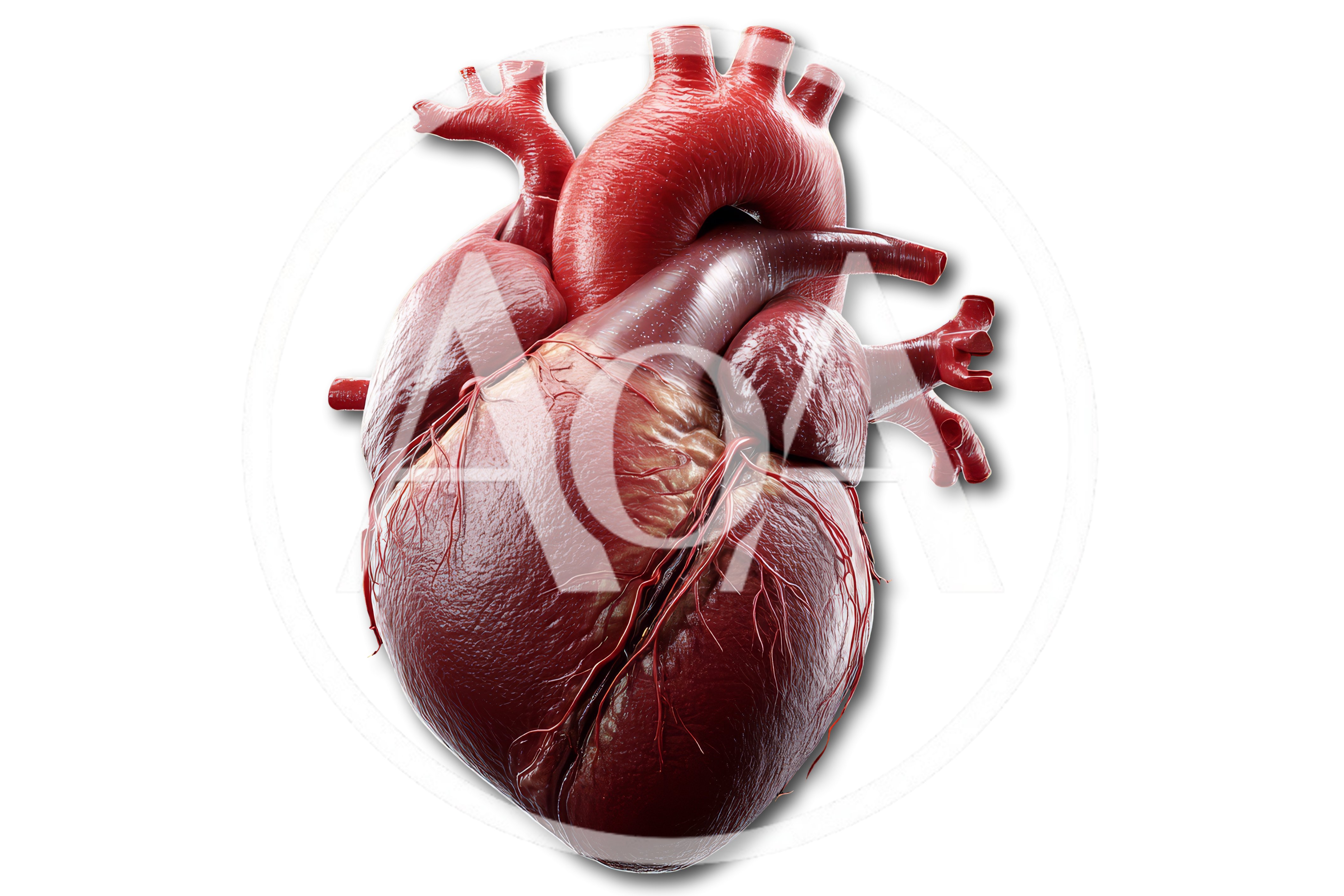 Anatomically Accurate 3D Render Of A Human Heart