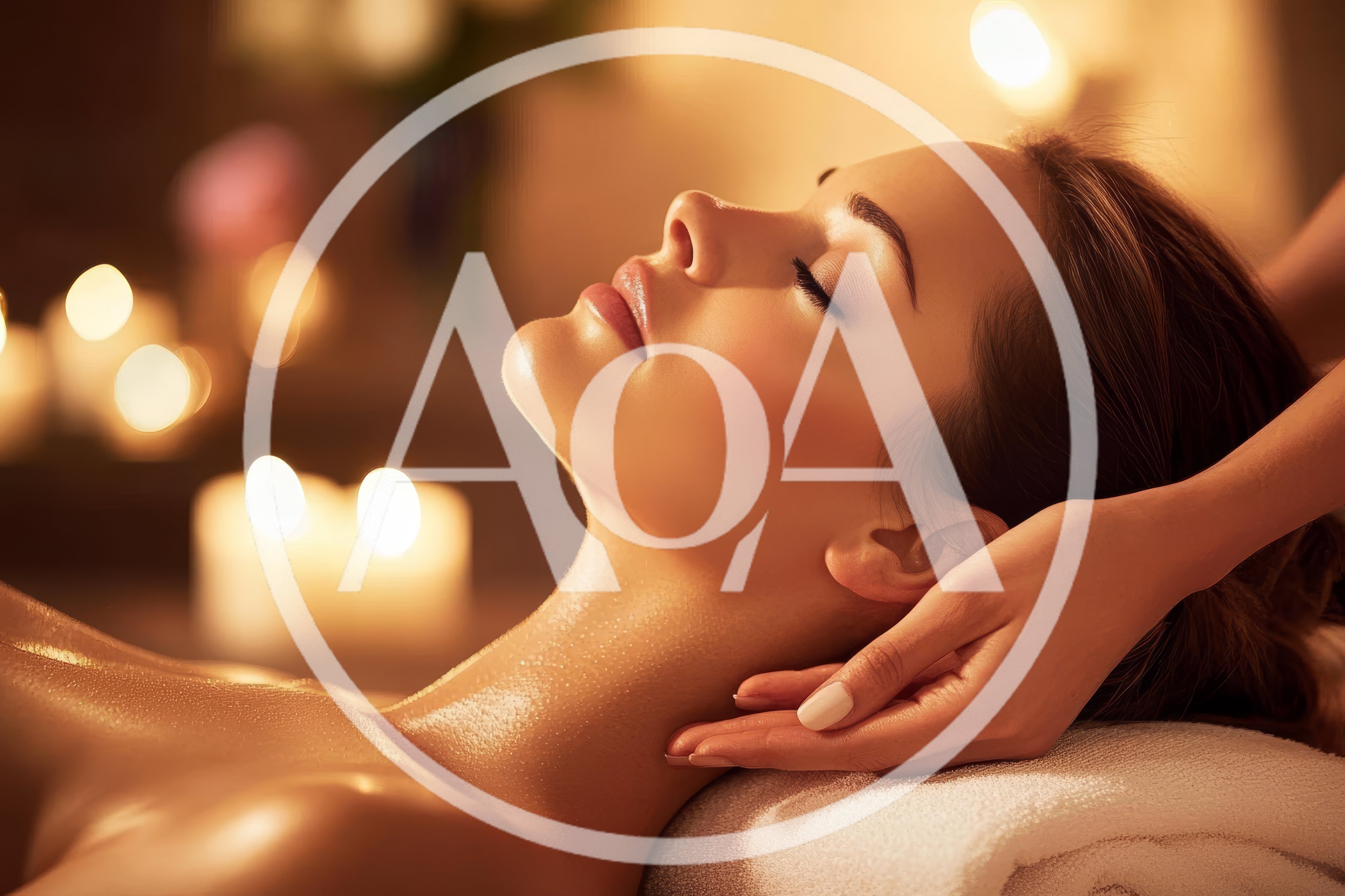 Woman Receiving Relaxing Neck Massage at Spa