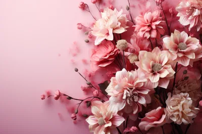 Elegant Pink Floral Arrangement on Soft Background
