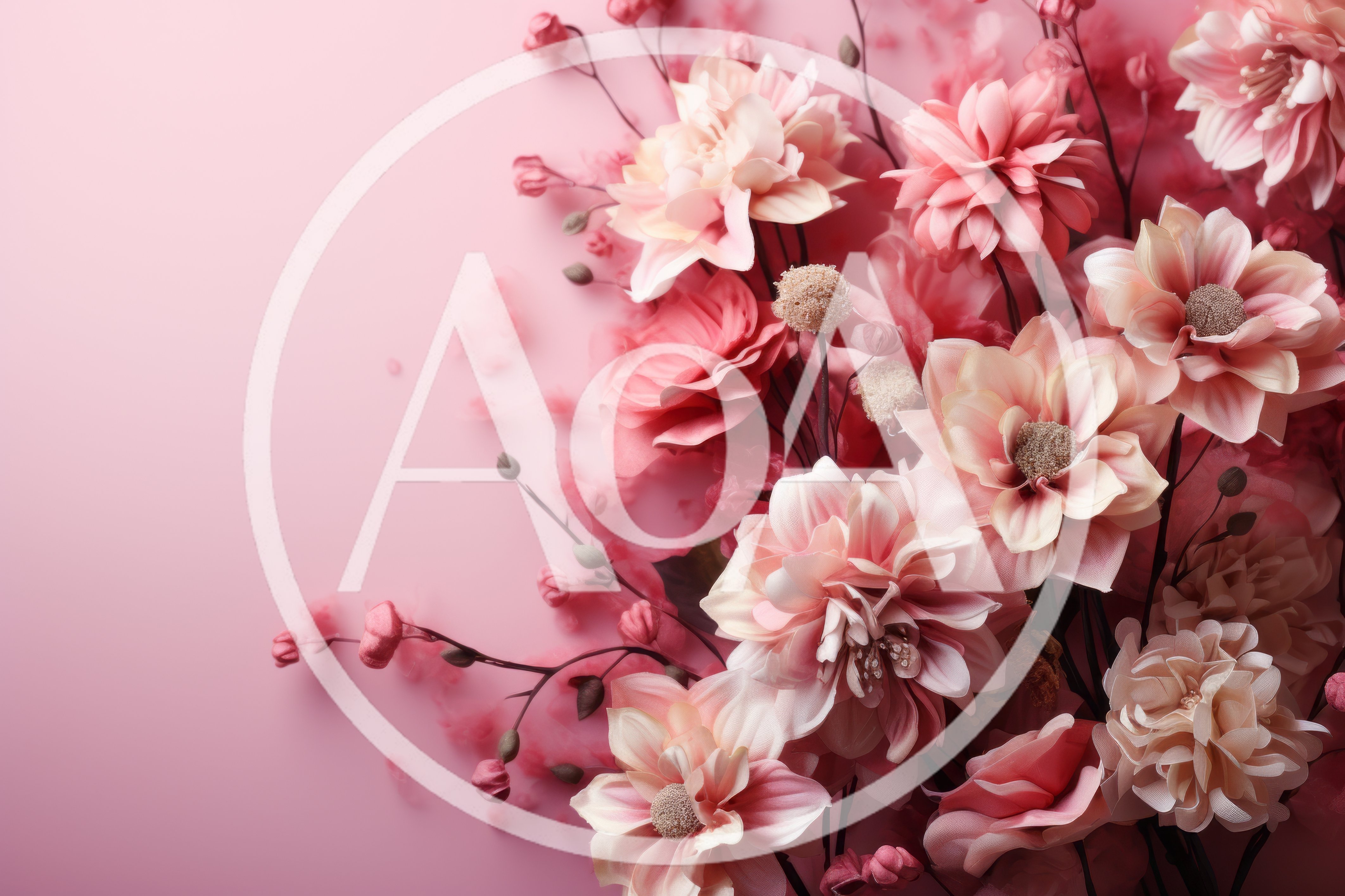 Elegant Pink Floral Arrangement on Soft Background