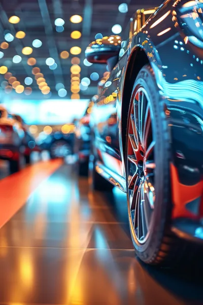 Luxury Car Display In A Modern Showroom