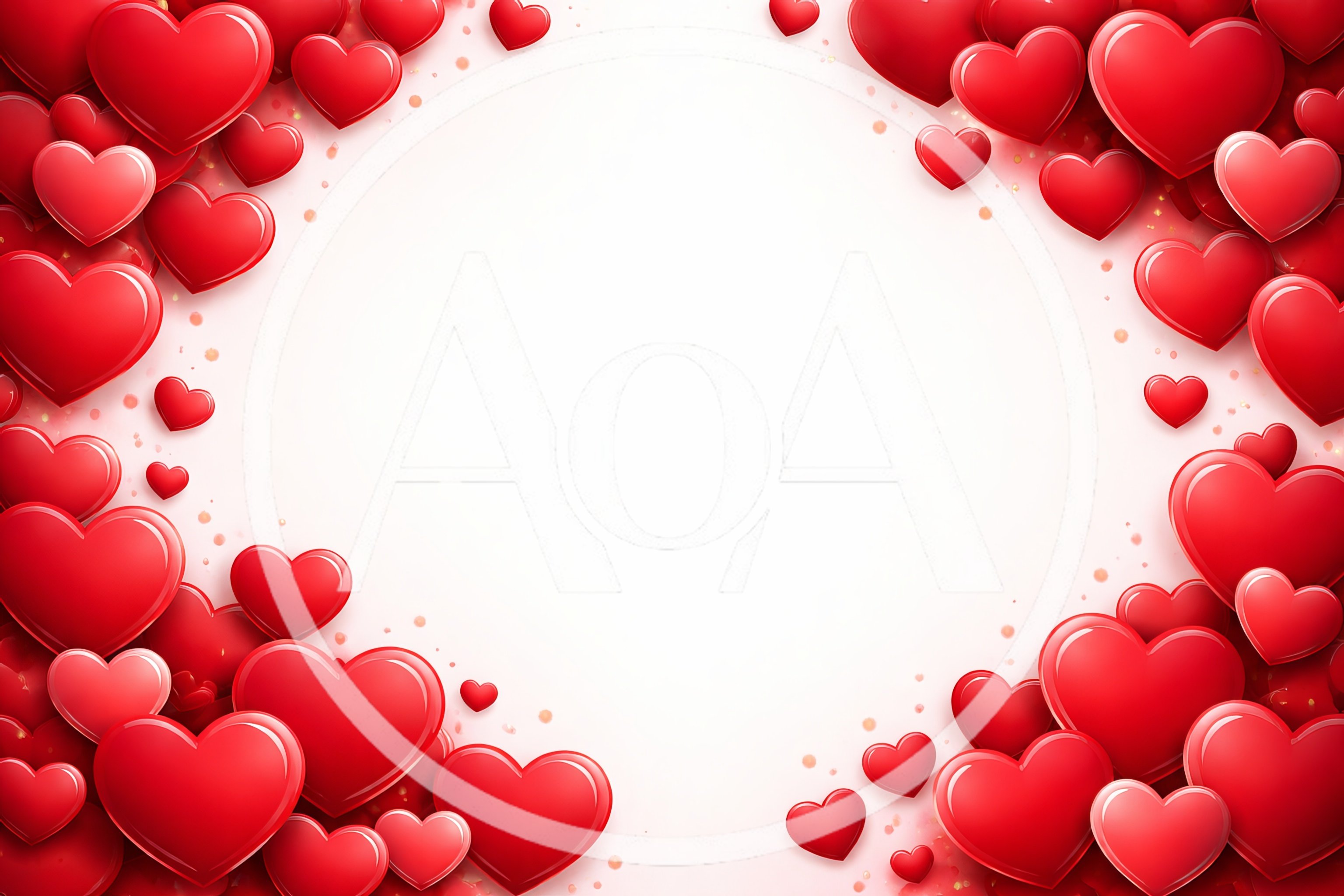 Red Heart Frame Background for Valentines Day