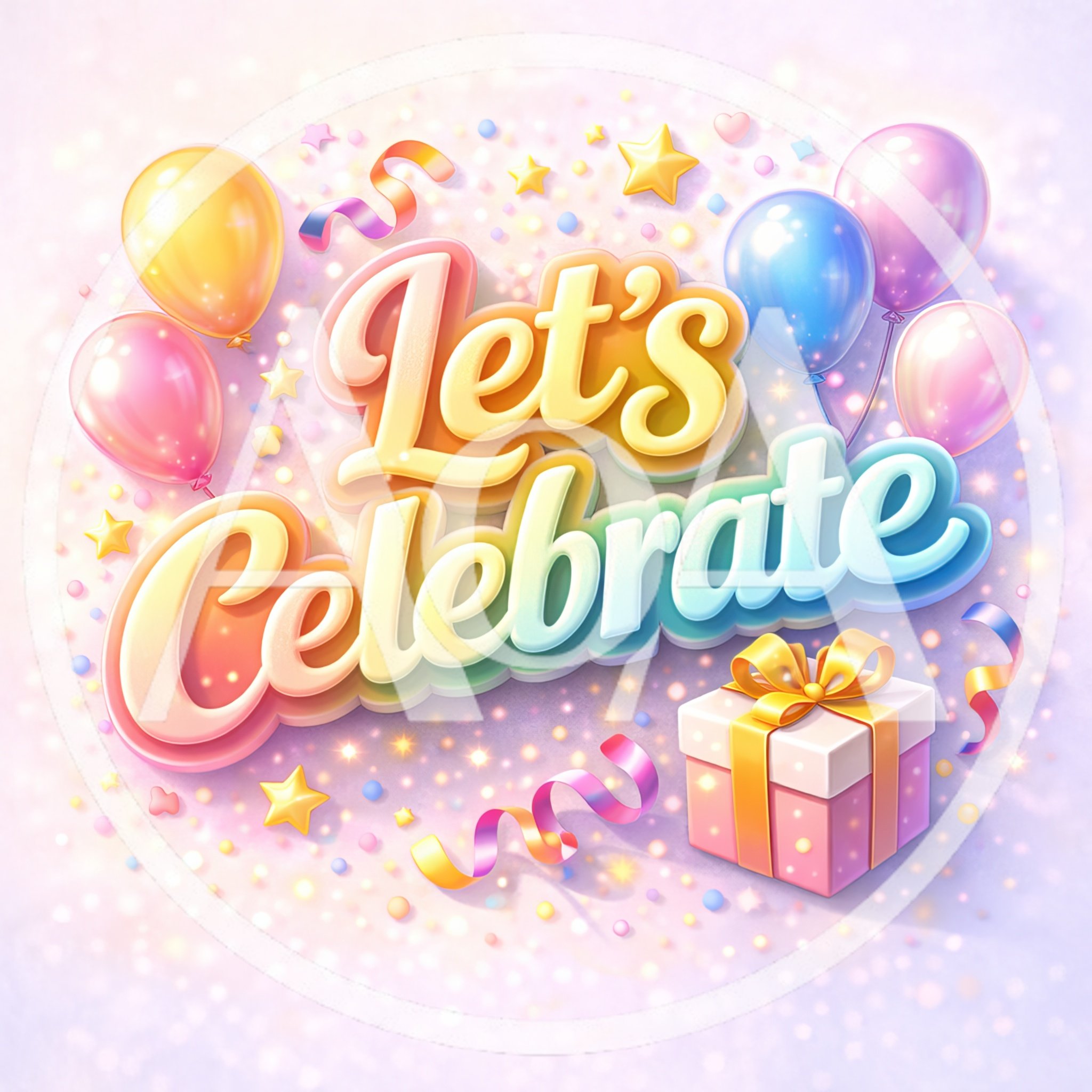 Let's Celebrate Festive Greeting Card Design