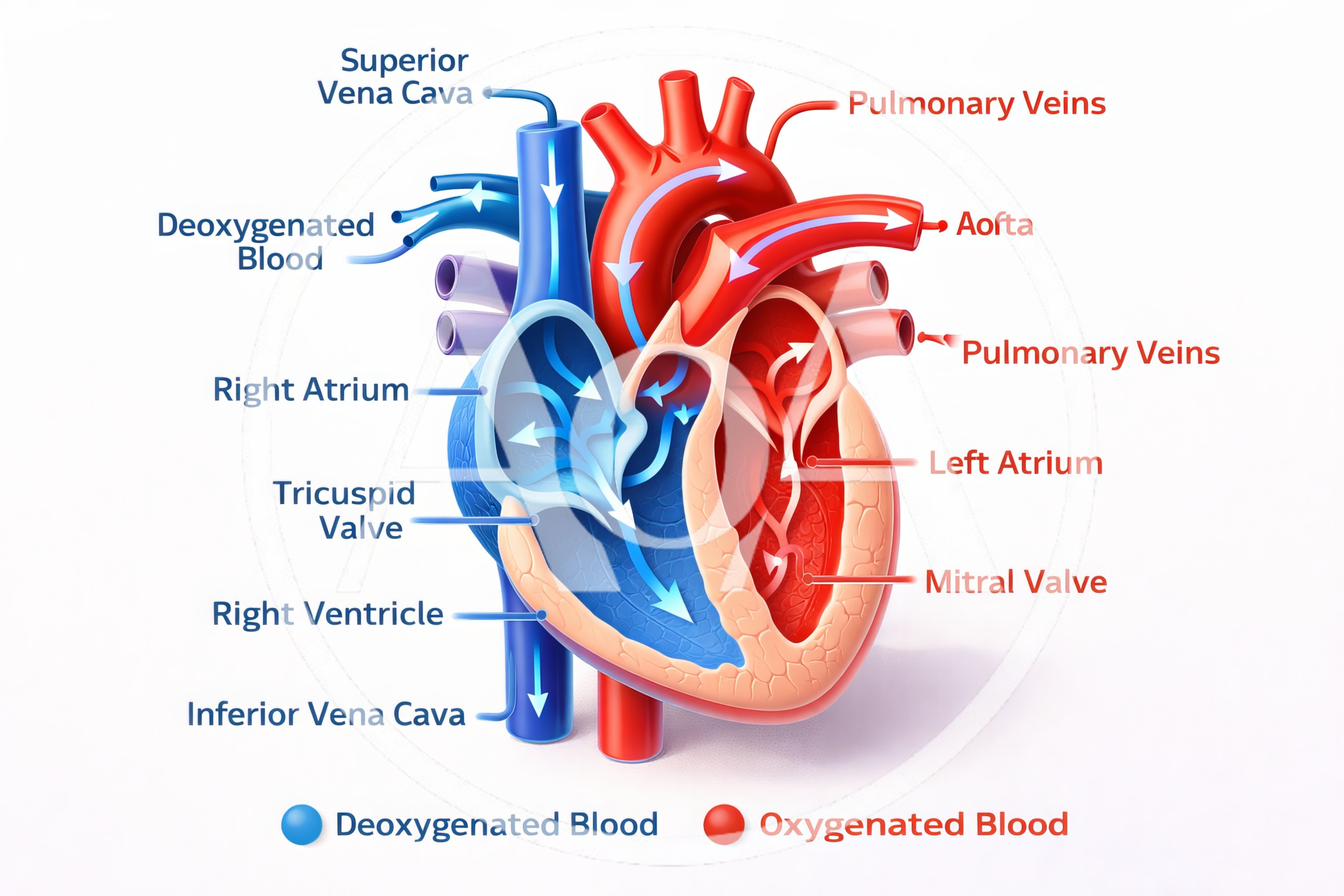 Anatomical Diagram Of The Human Heart