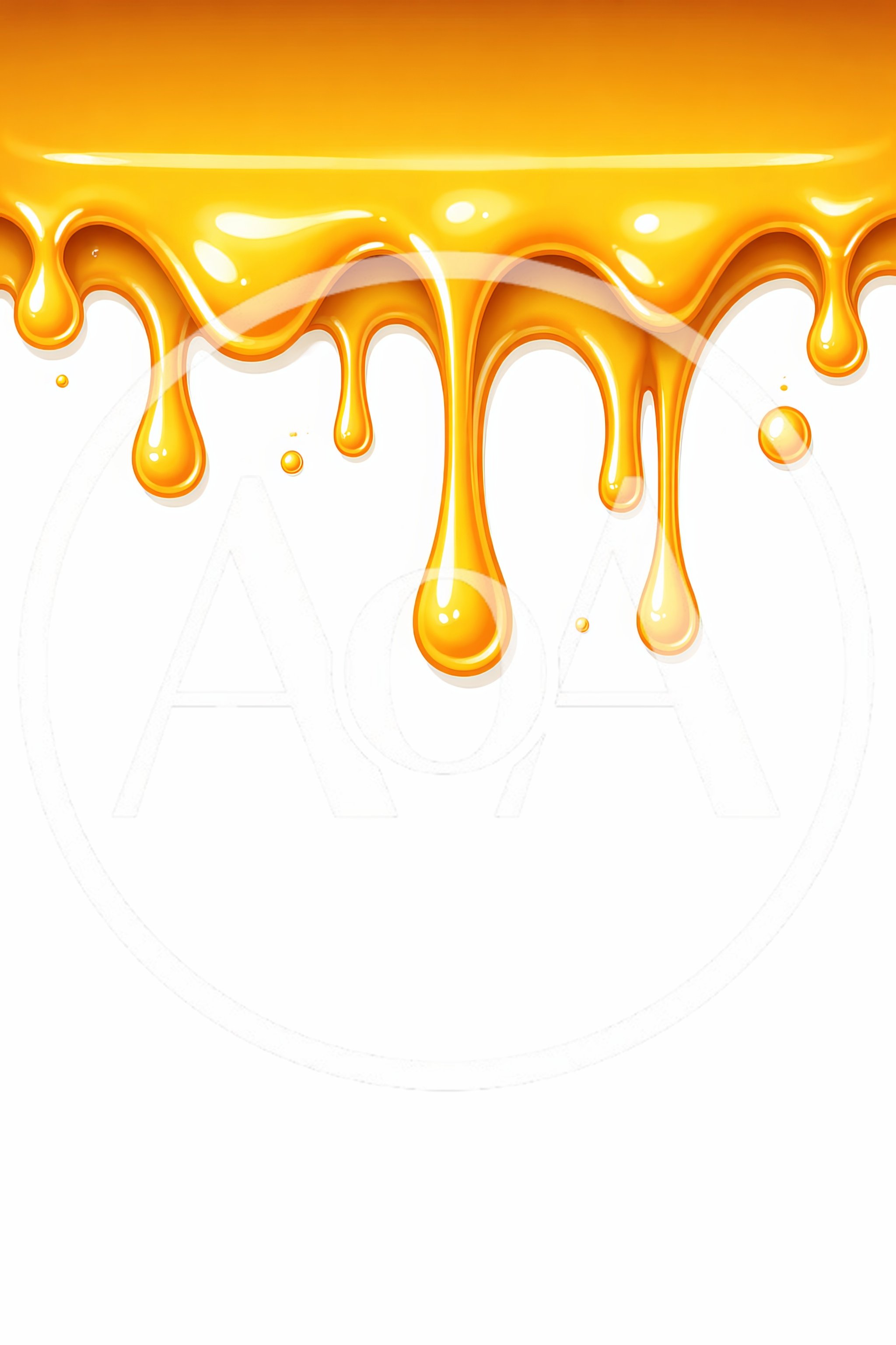 Golden Honey Drip Background Illustration