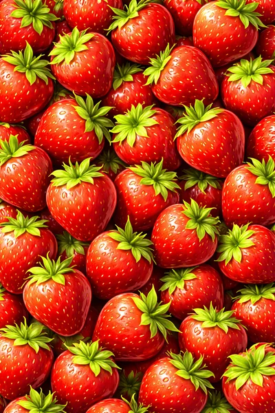 Fresh Ripe Strawberries Background