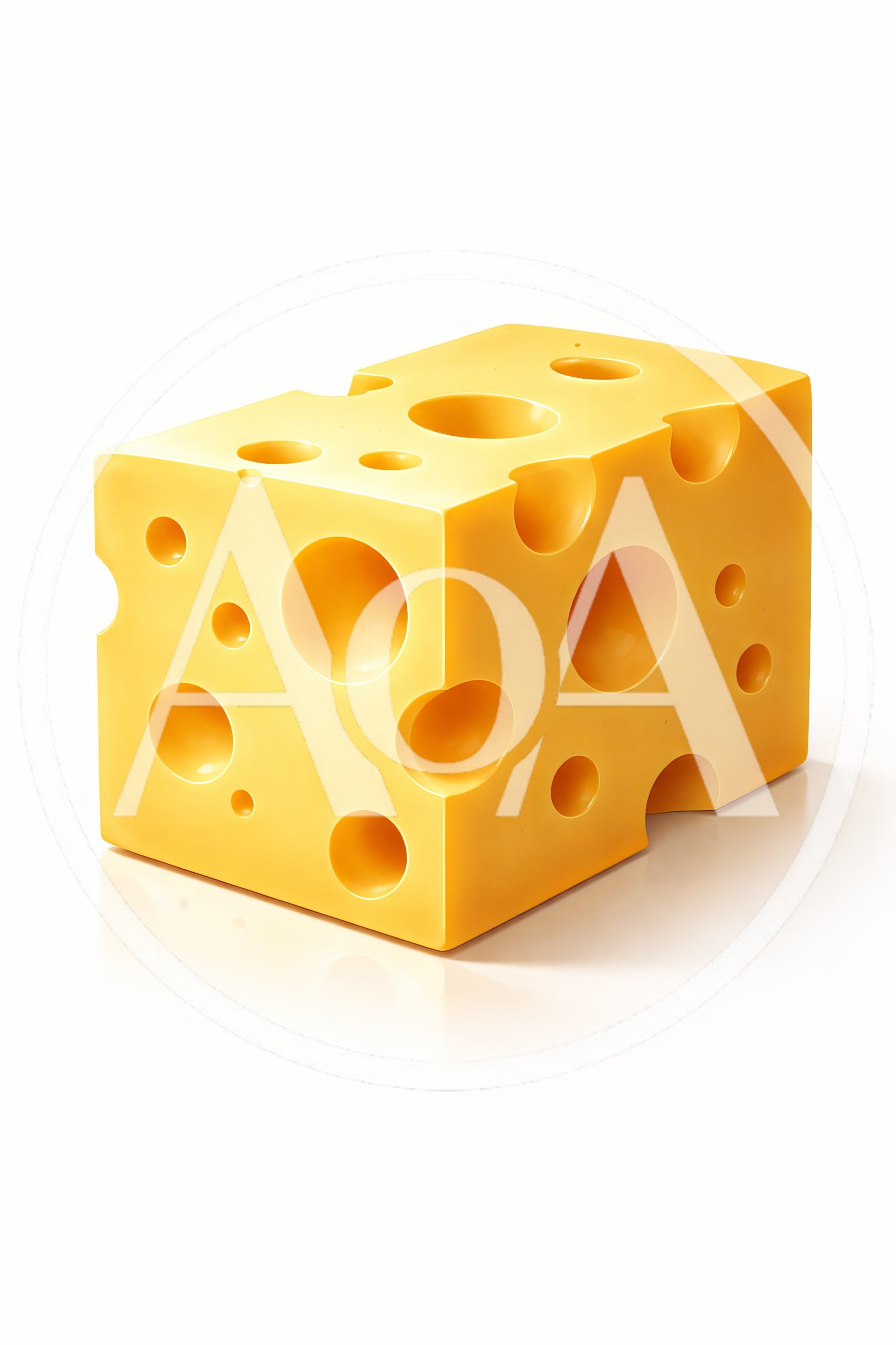 Block Of Swiss Cheese With Holes