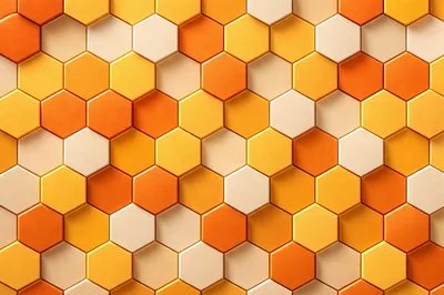 Abstract 3D Honeycomb Pattern Background