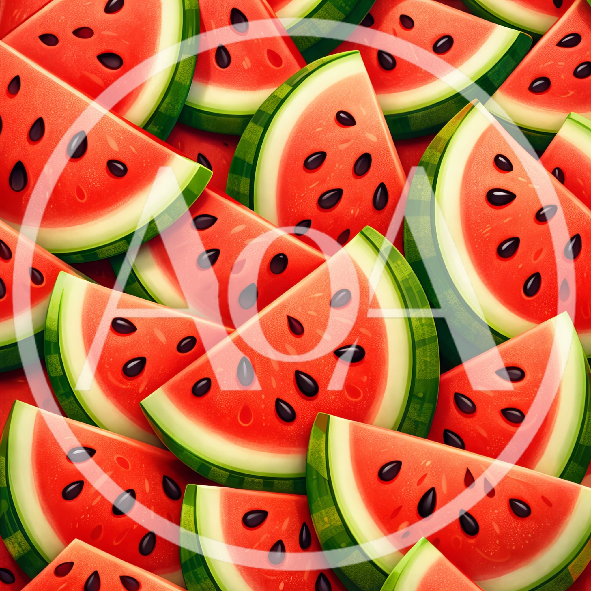 Fresh Sliced Watermelon Pattern Background