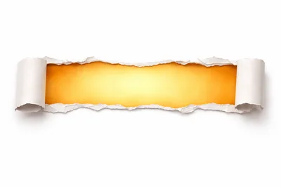 Torn Paper Reveal With Golden Gradient Background