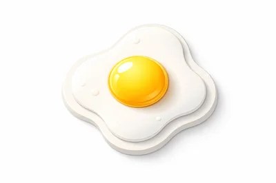 Fried Egg With Sunny Side Up Yolk