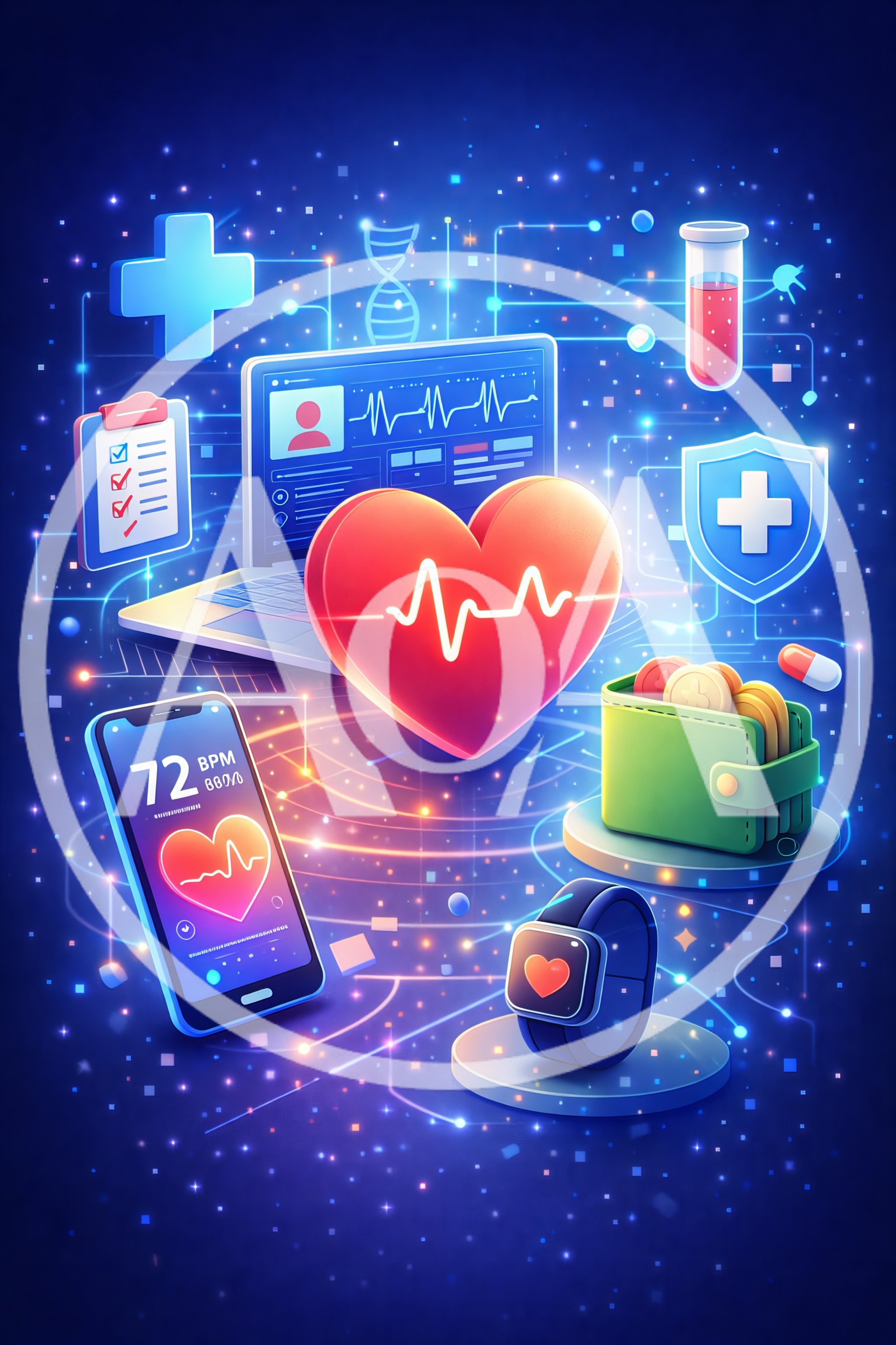 Digital Healthcare Technology and Medical Data Analytics Concept