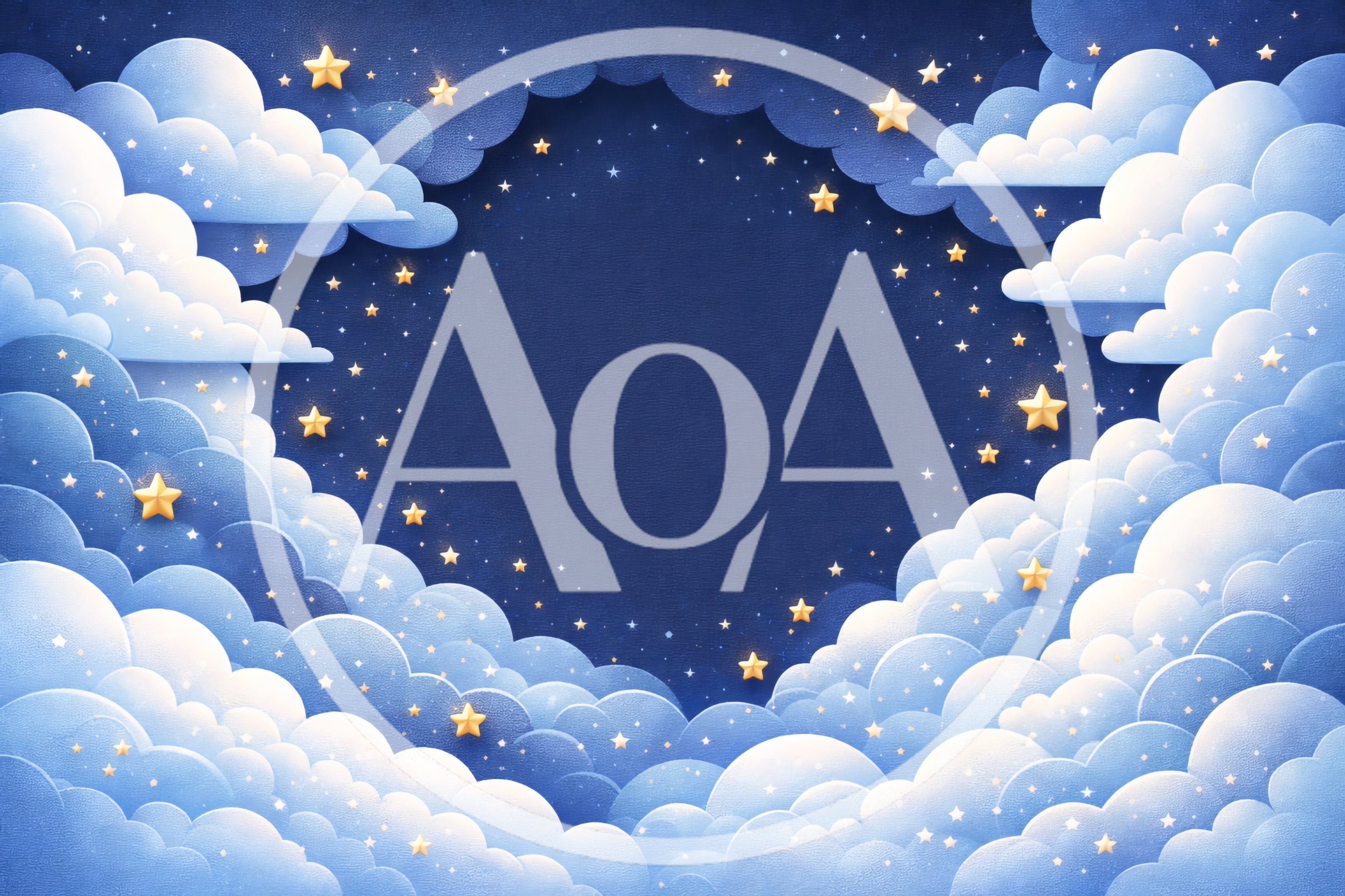 Paper Cutout Style Night Sky With Clouds And Stars