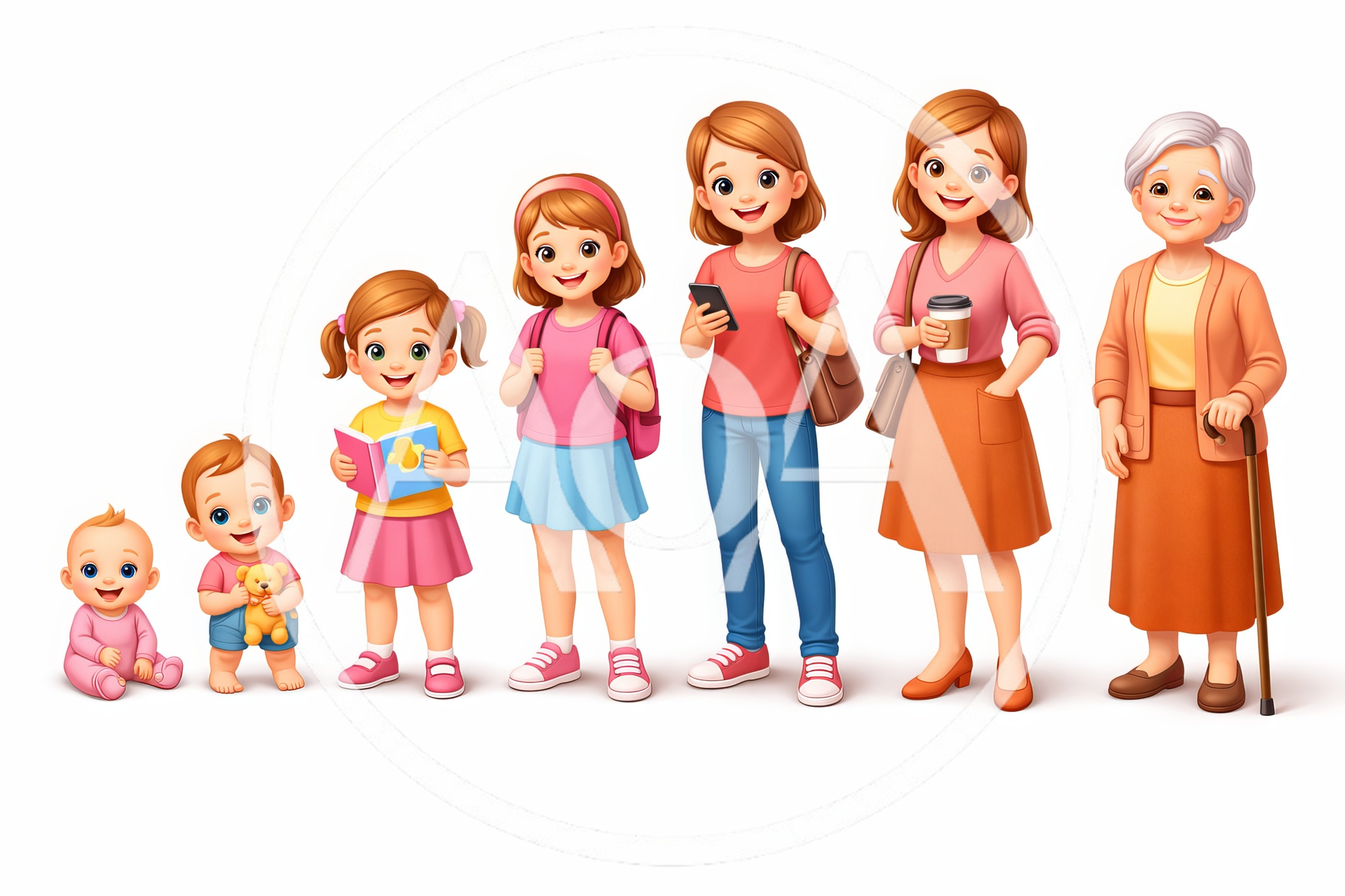 Human Life Cycle Stages From Infancy To Old Age