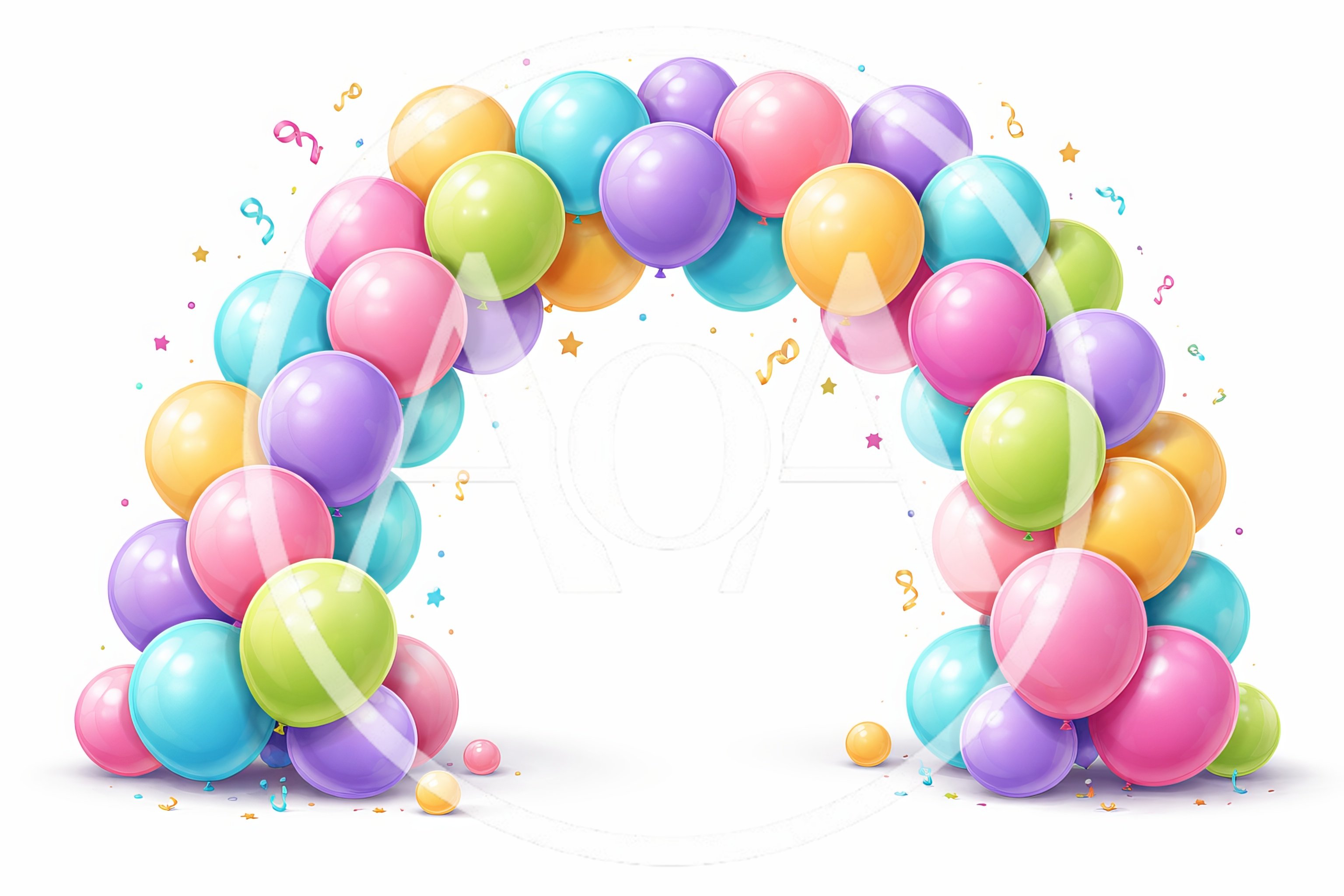 Colorful Balloon Arch for Celebration