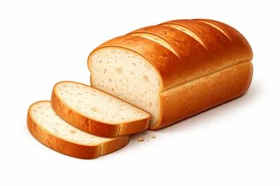 Freshly Baked Loaf Of Sliced White Bread