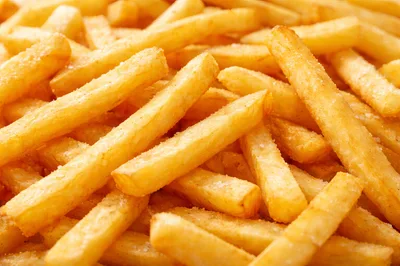 Golden Crispy French Fries With Sea Salt