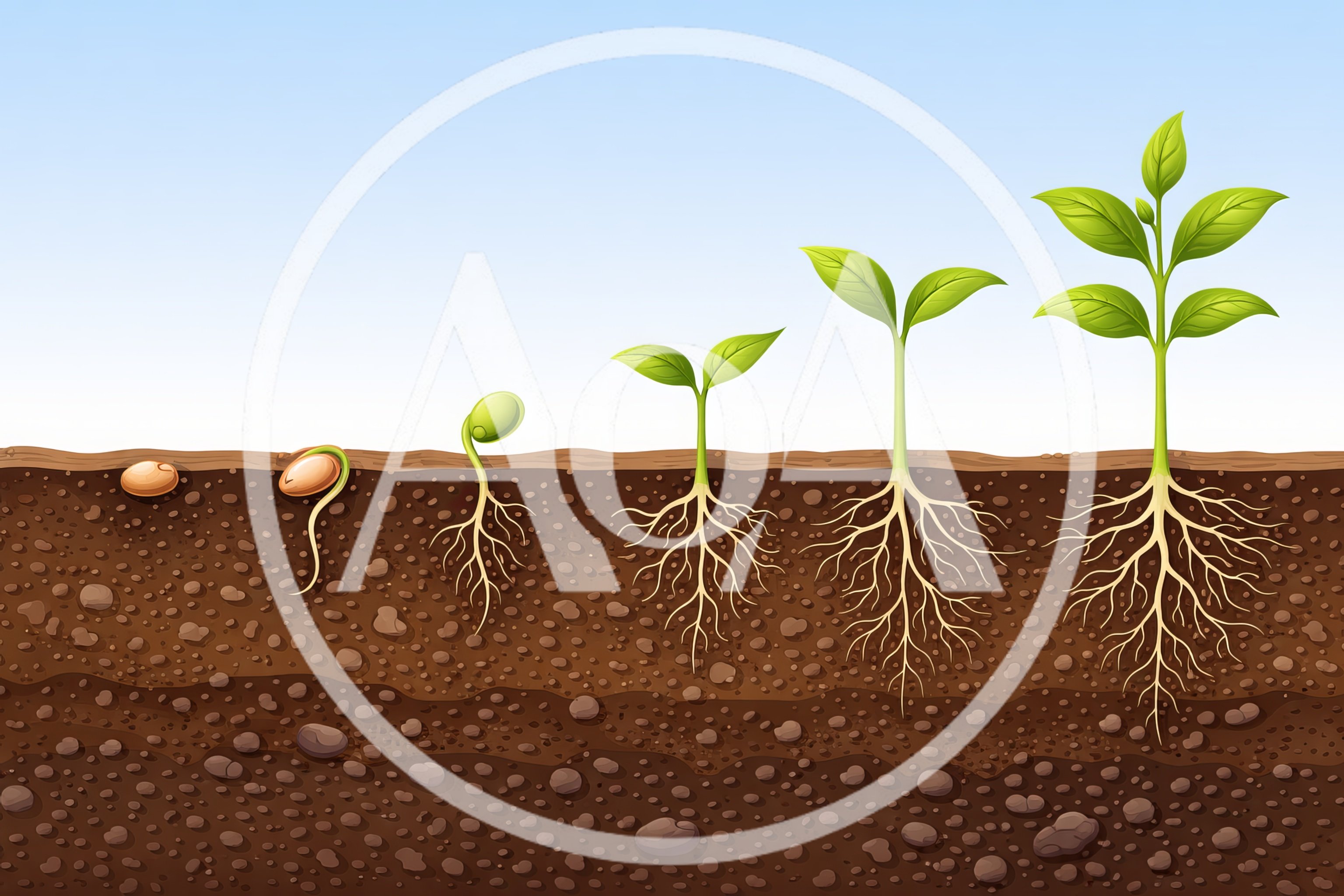 Plant Growth Stages From Seed To Sprout