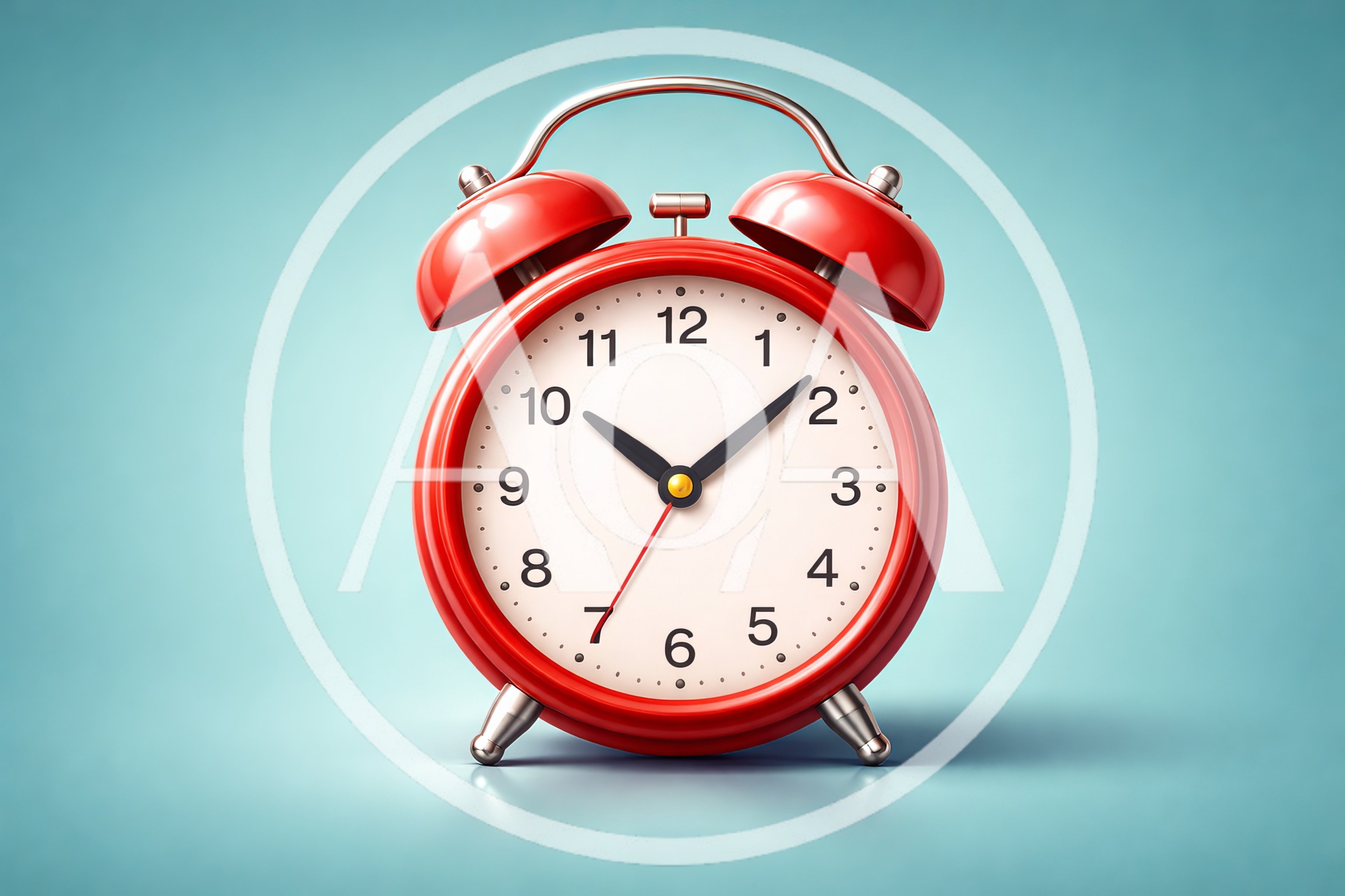 Classic Red Twin Bell Alarm Clock